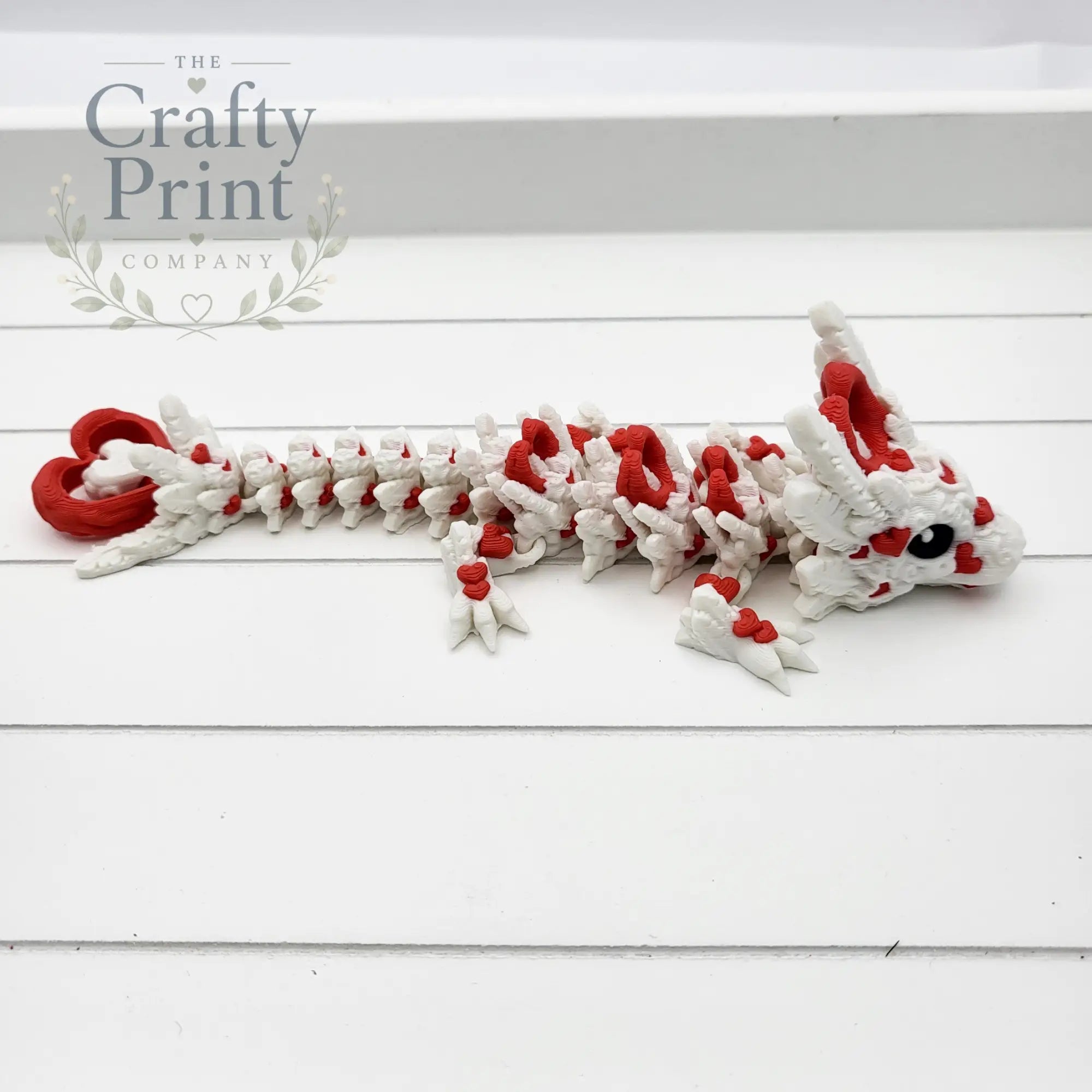 3D Printed Baby Heart Dragon in Egg