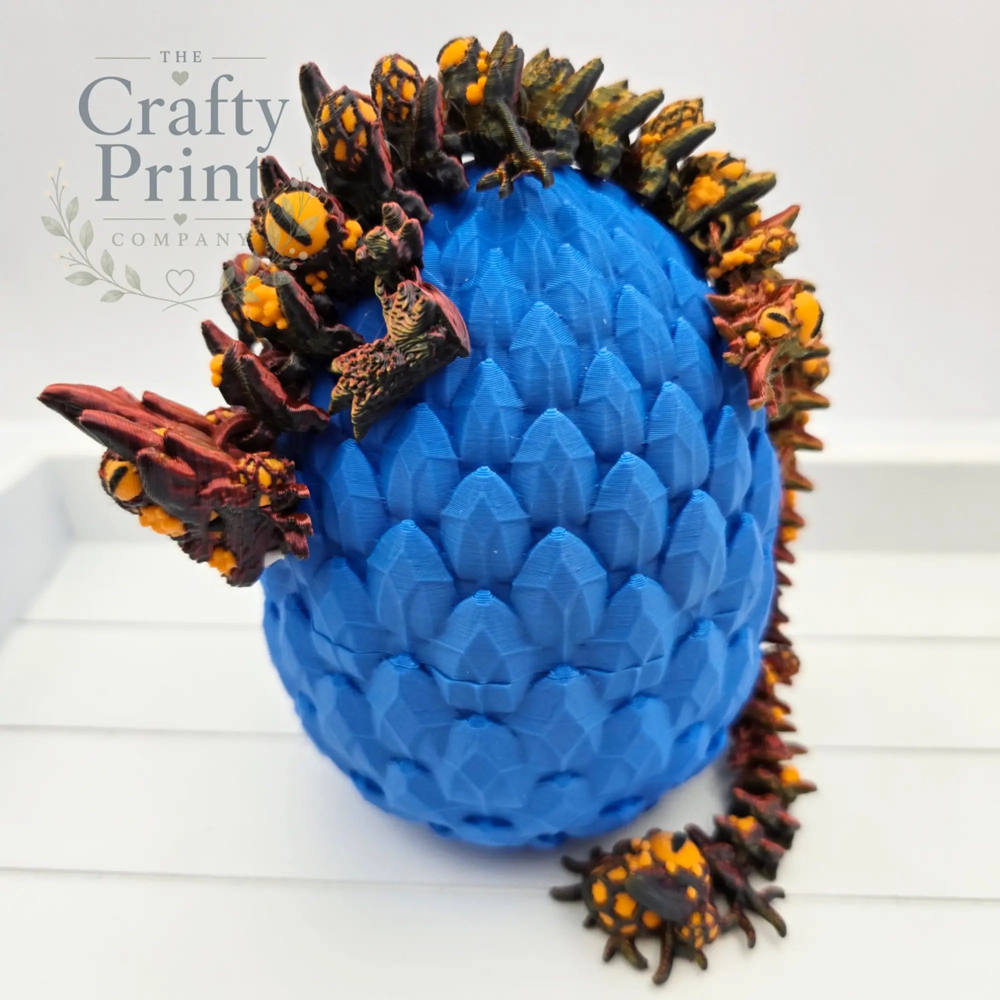 3D Printed Baby Infested Dragon in Egg - Home & Garden >