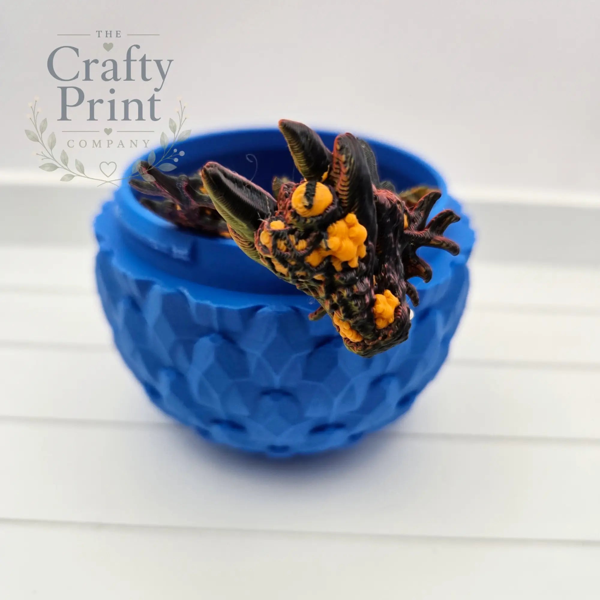 3D Printed Baby Infested Dragon in Egg - Home & Garden >