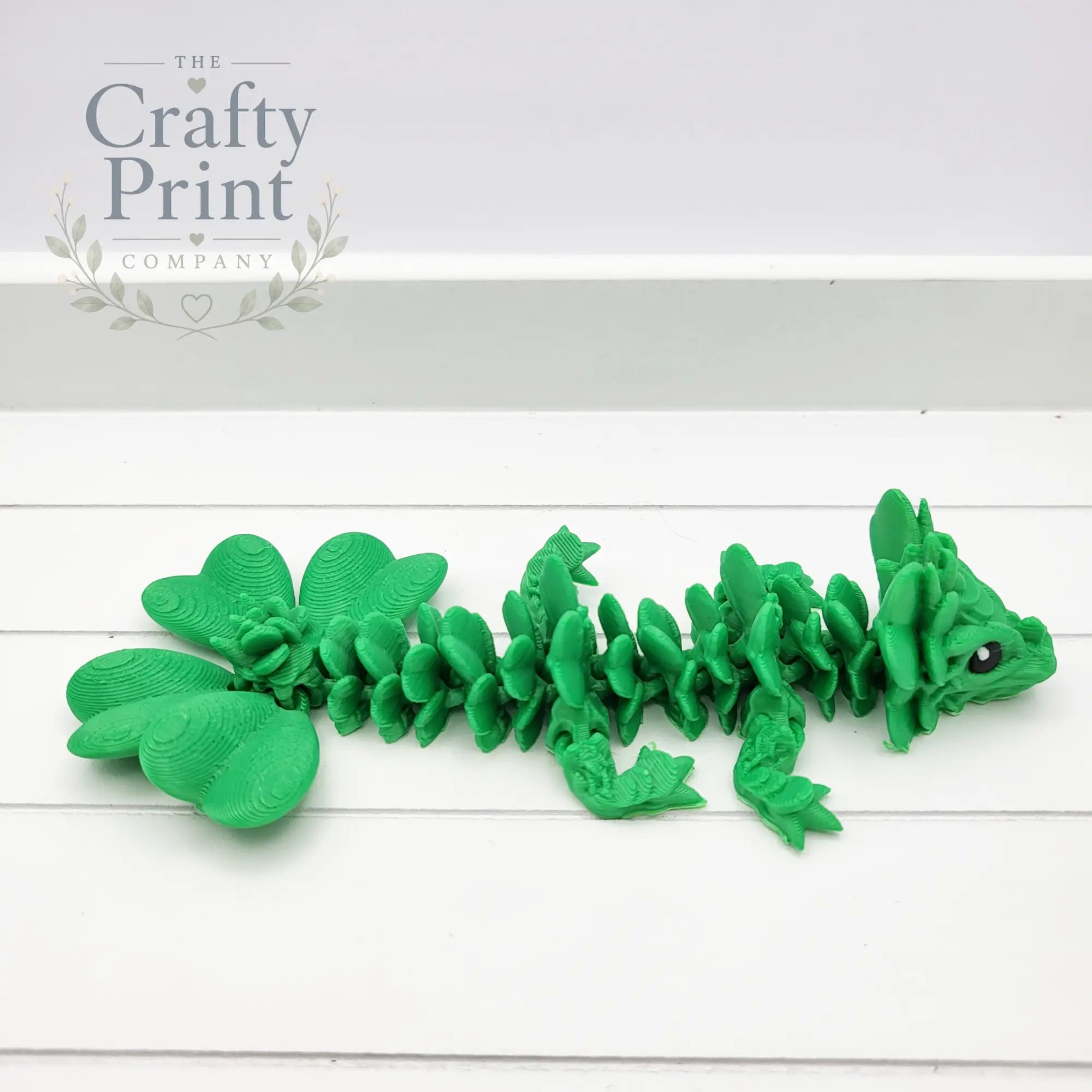 3D Printed Baby Lucky Clover Dragon in Egg