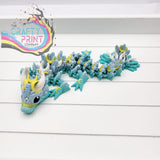 3D Printed Baby Luna Dragon in Egg - Rainbow Matte