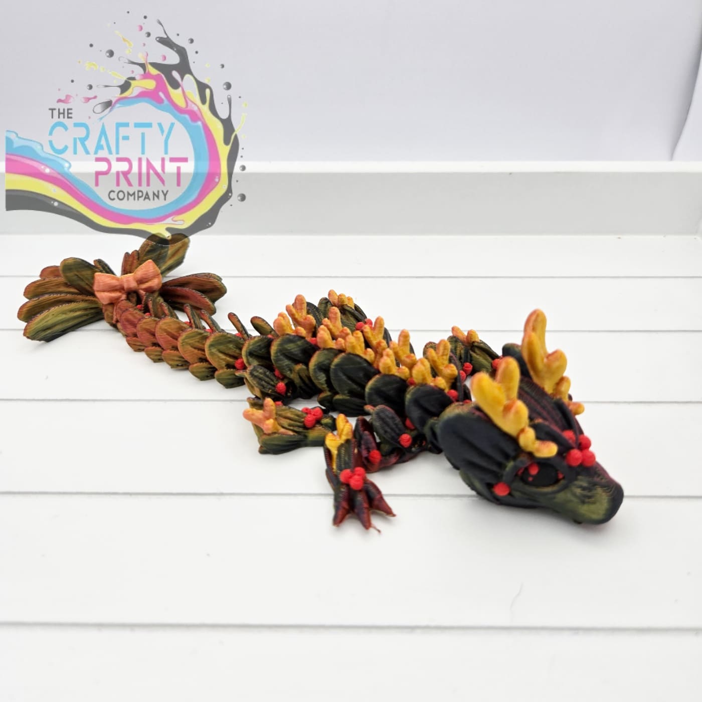 3D Printed Baby Mistletoe Dragon in Egg - Home & Garden >