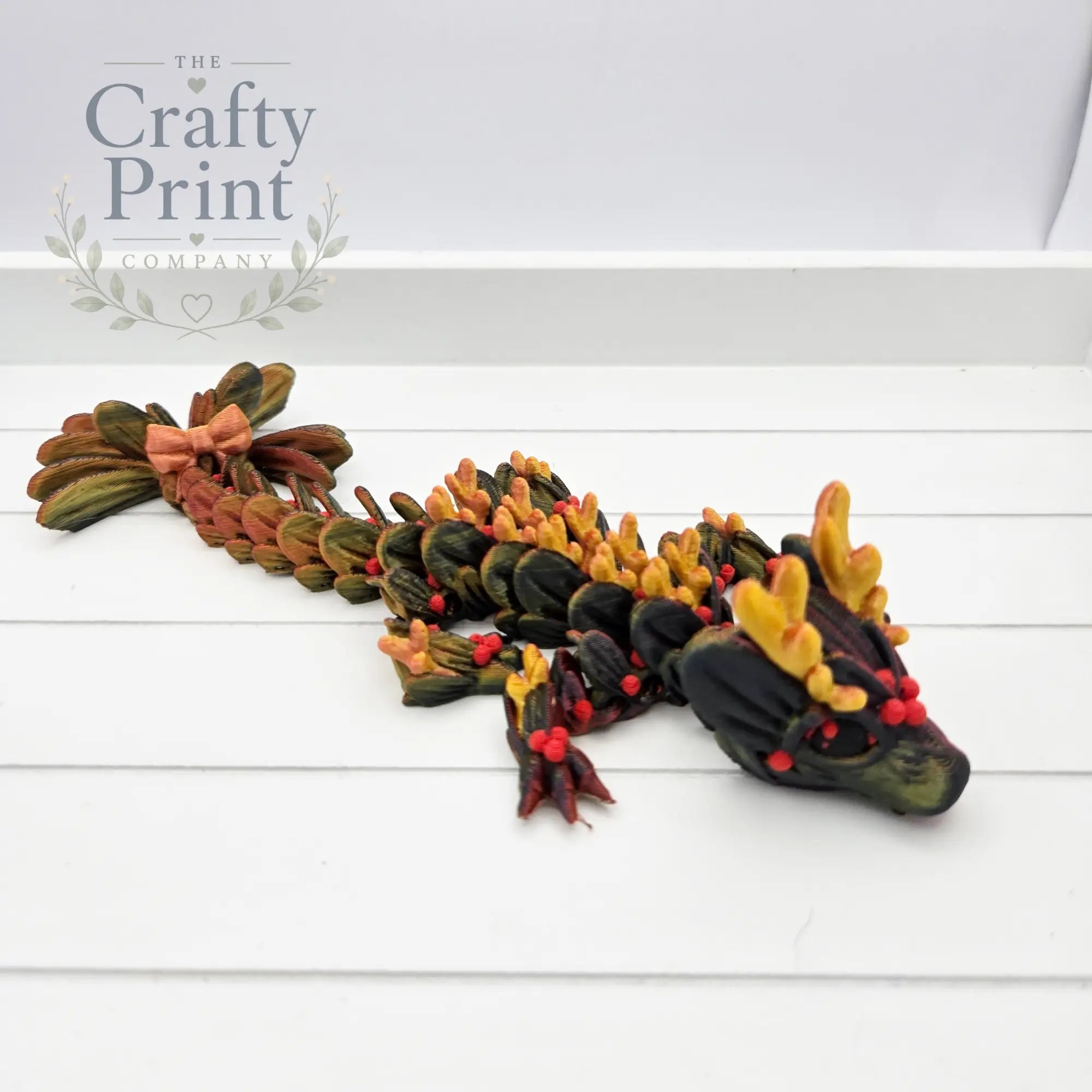 3D Printed Baby Mistletoe Dragon in Egg - Home & Garden >