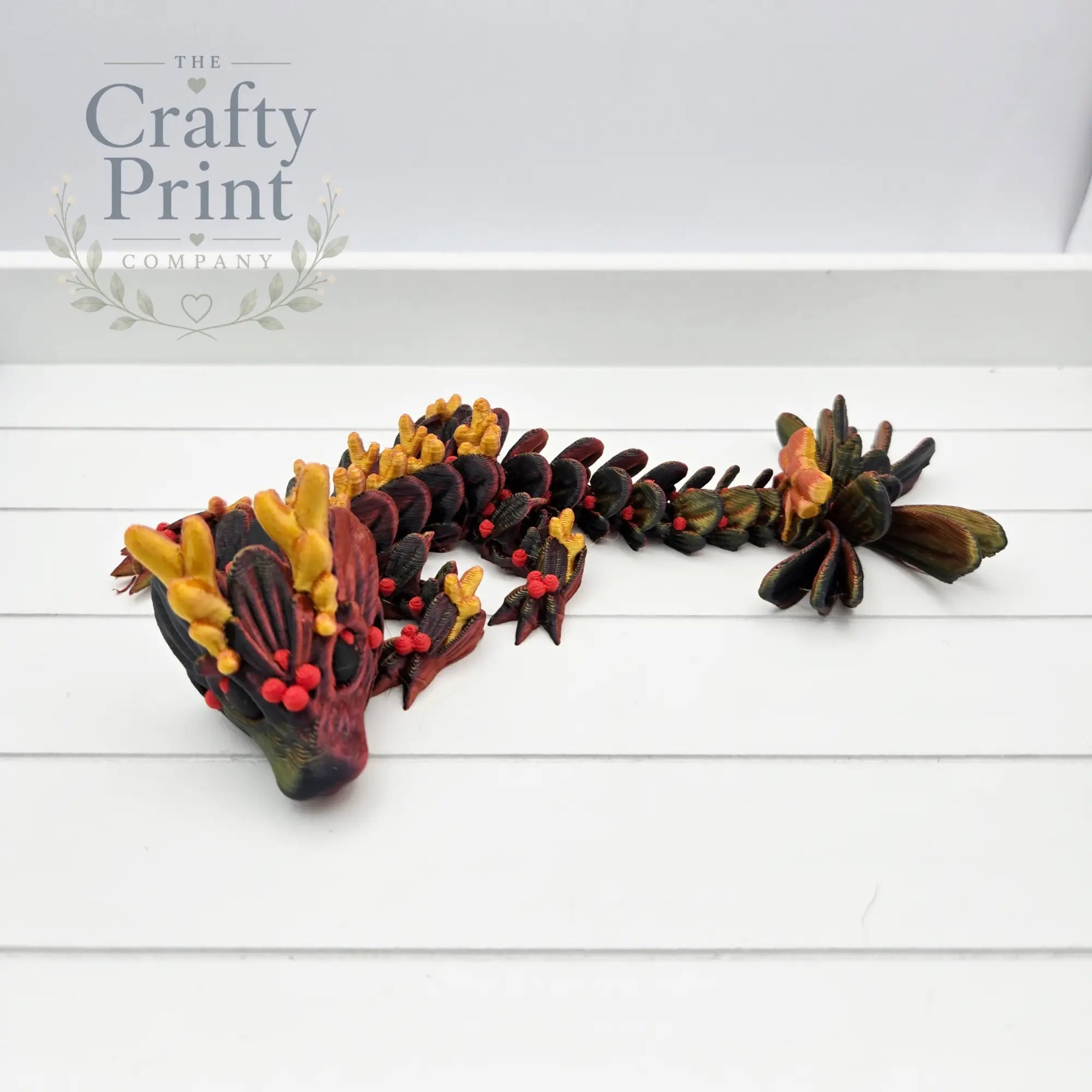 3D Printed Baby Mistletoe Dragon in Egg - Home & Garden >