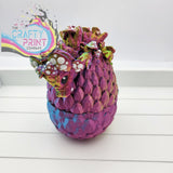 3D Printed Baby Mushroom Dragon in Egg