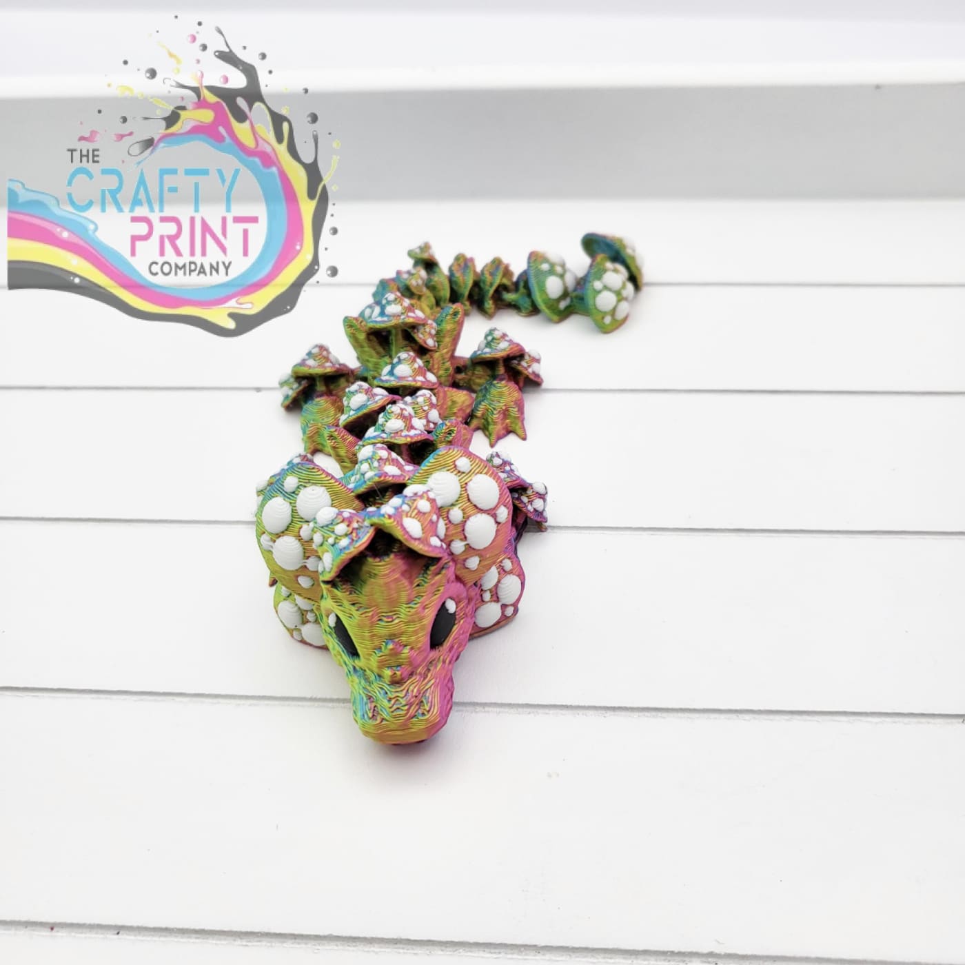 3D Printed Baby Mushroom Dragon in Egg