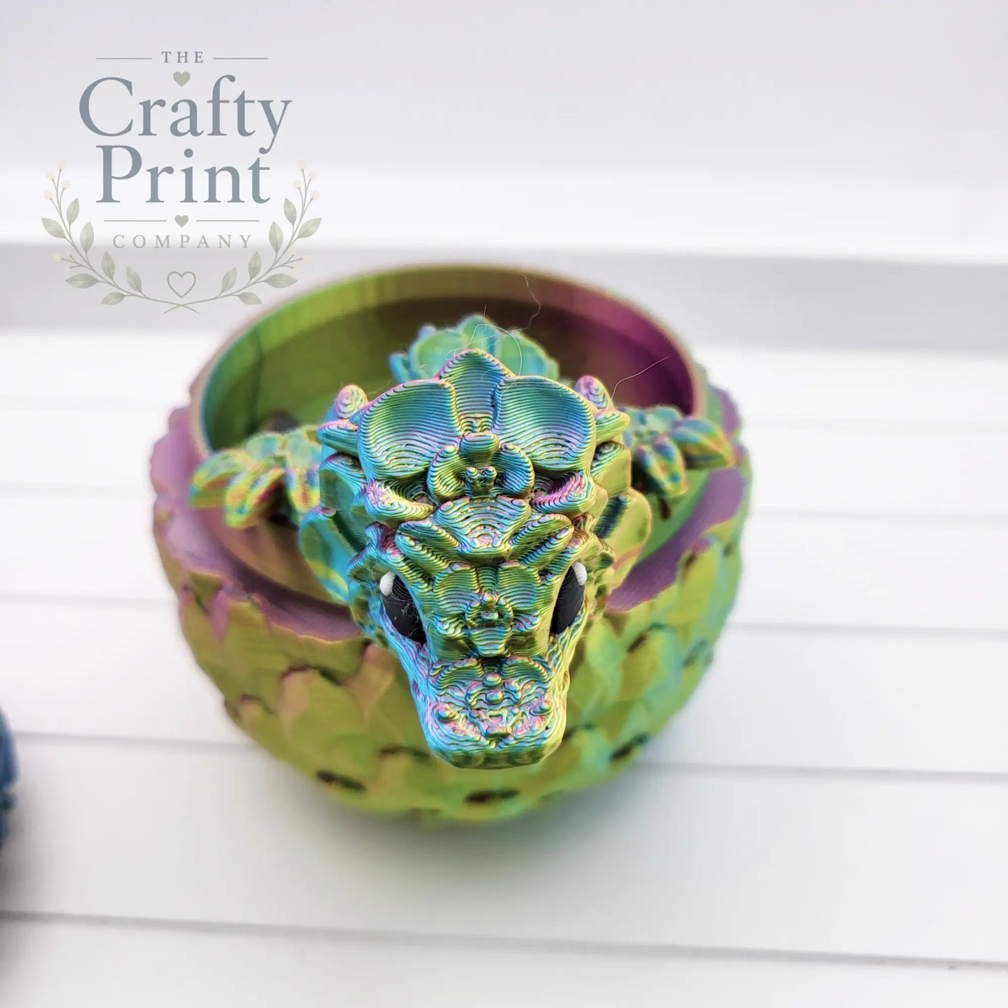 3D Printed Baby Orchid Dragon in Egg