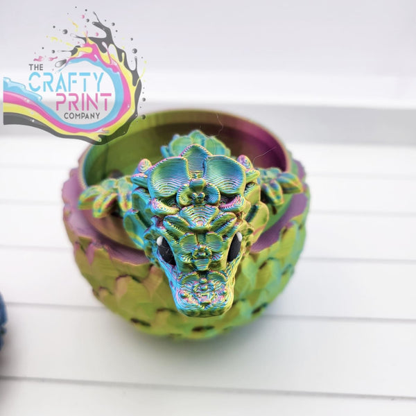 3D Printed Baby Orchid Dragon in Egg