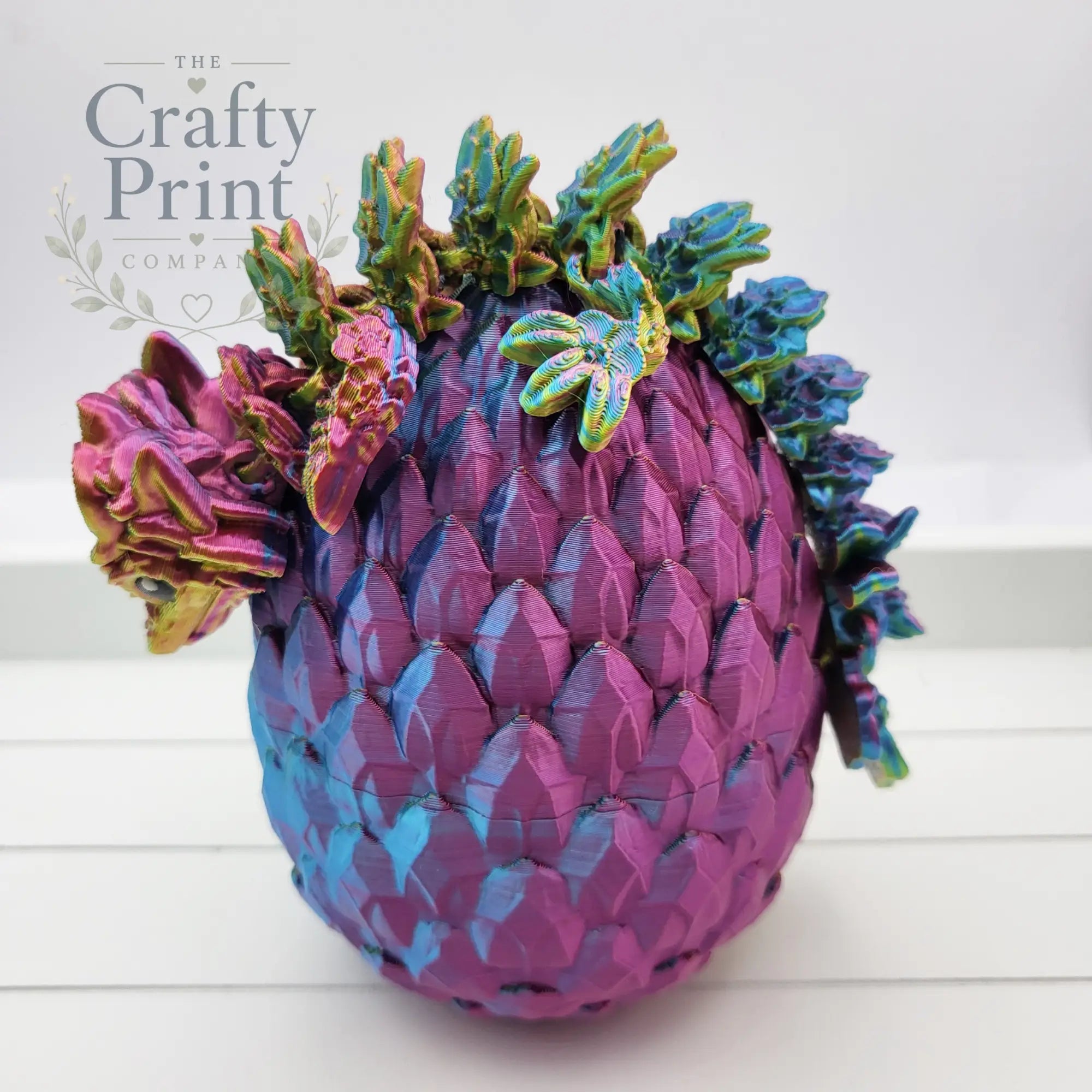3D Printed Baby Orchid Dragon in Egg
