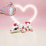 3D Printed Baby Rose White Dragon in Egg