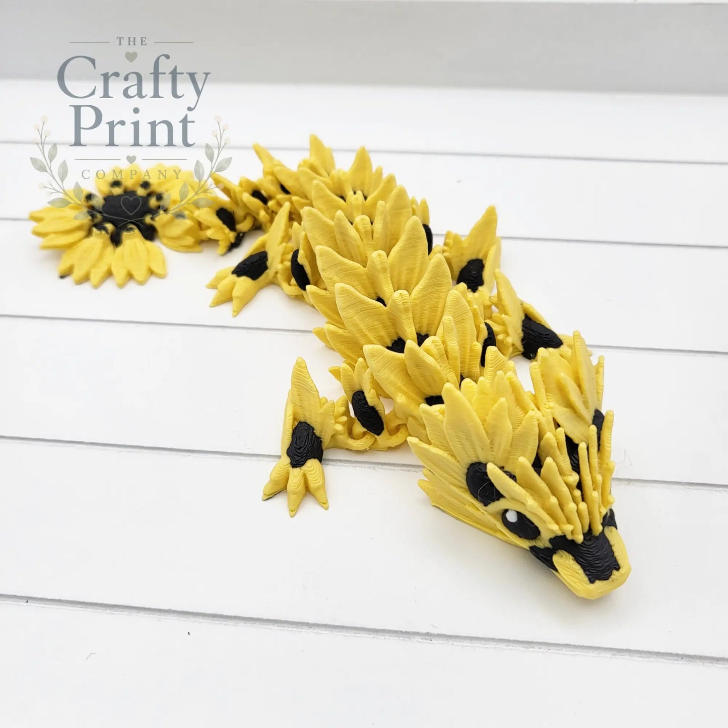 3D Printed Baby Sunflower Dragon in Egg