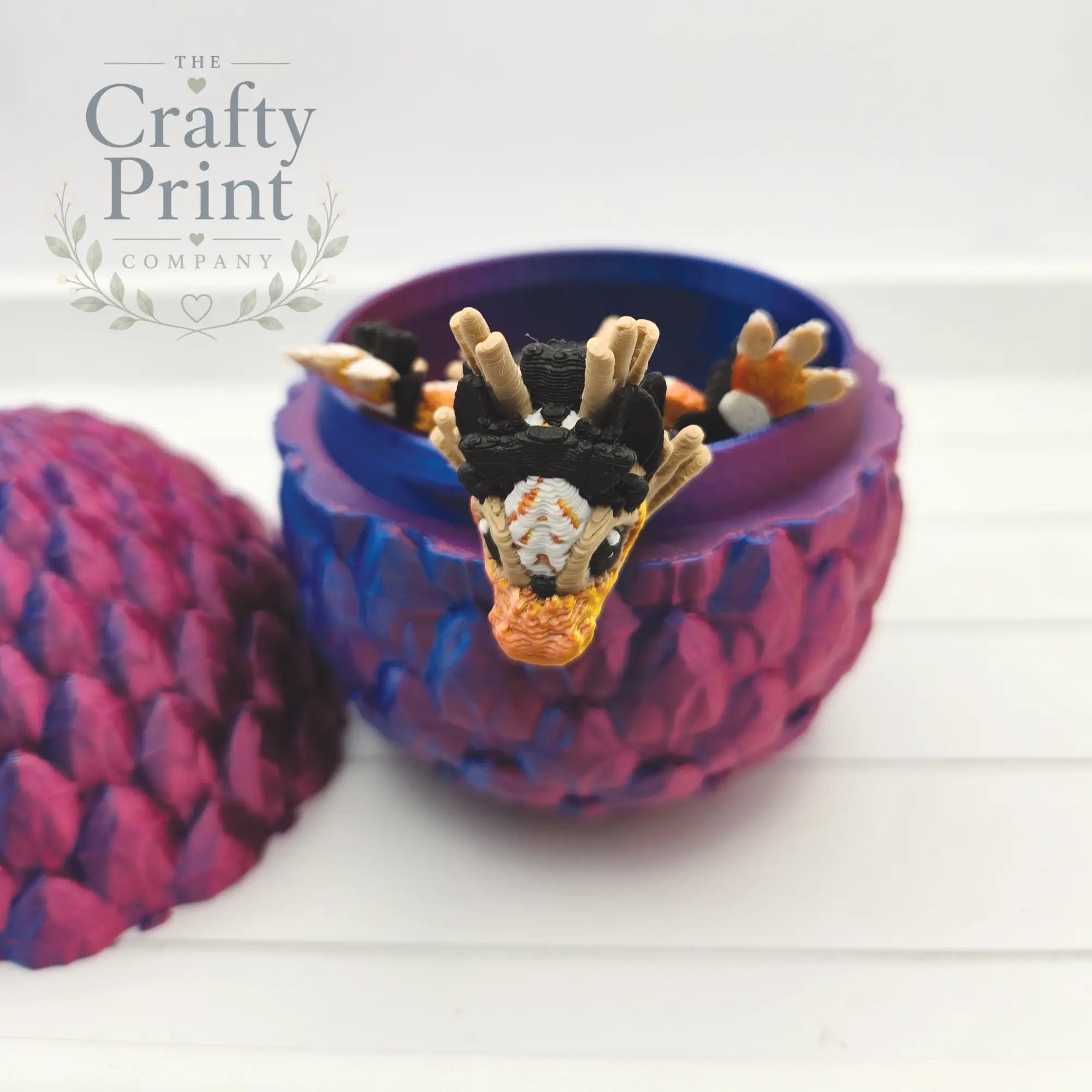3D Printed Baby Sushi Dragon in Egg - Home & Garden > Decor