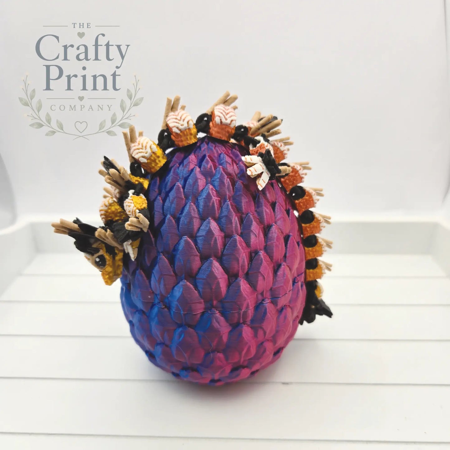 3D Printed Baby Sushi Dragon in Egg - Home & Garden > Decor