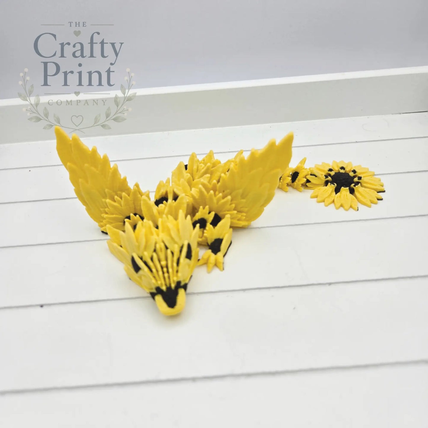 3D Printed Baby Winged Sunflower Dragon