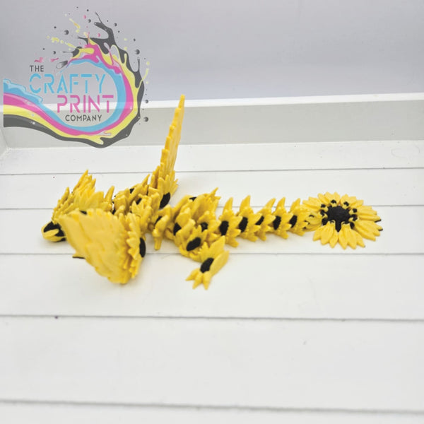 3D Printed Baby Winged Sunflower Dragon