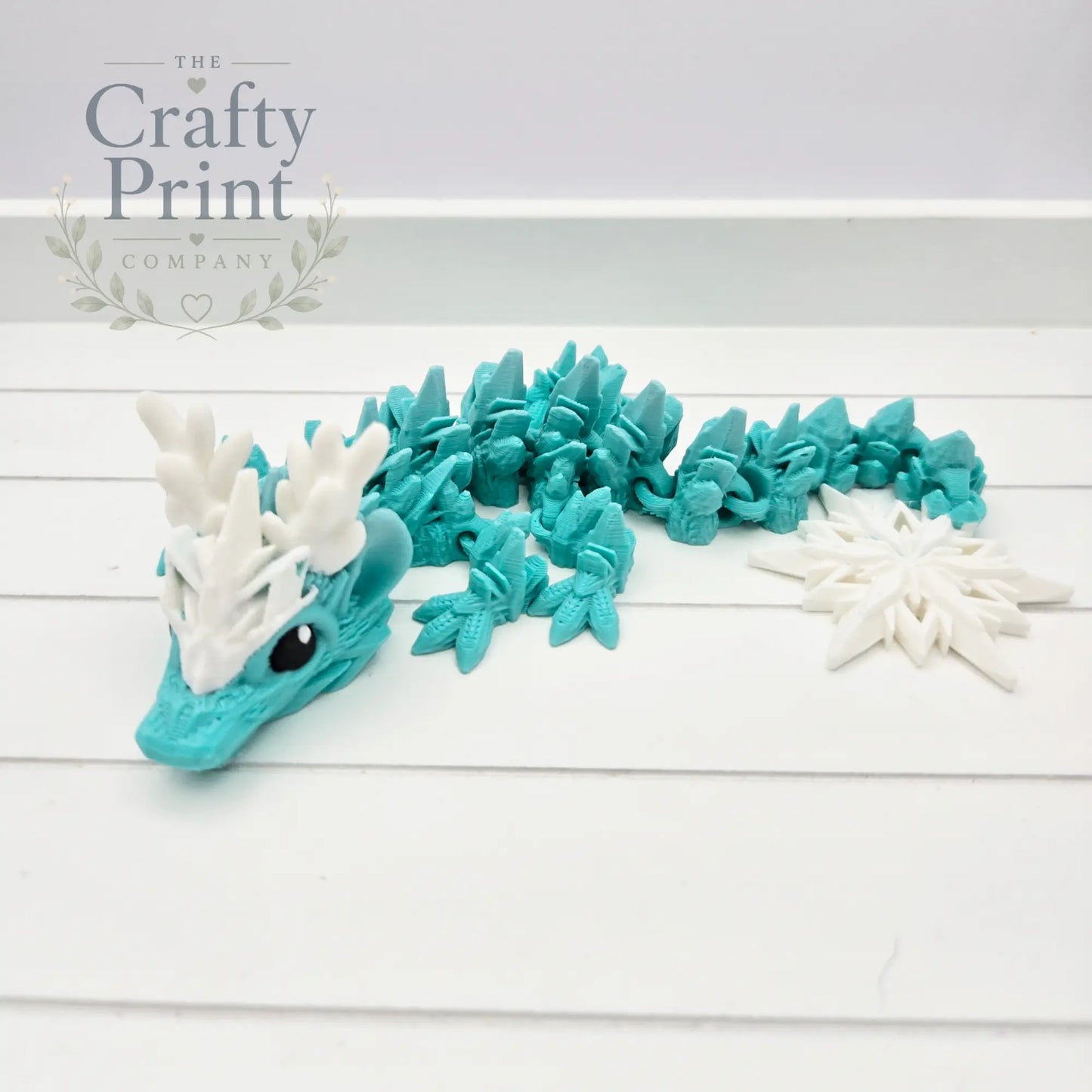 3D Printed Baby Winter Dragon in Egg - Home & Garden >