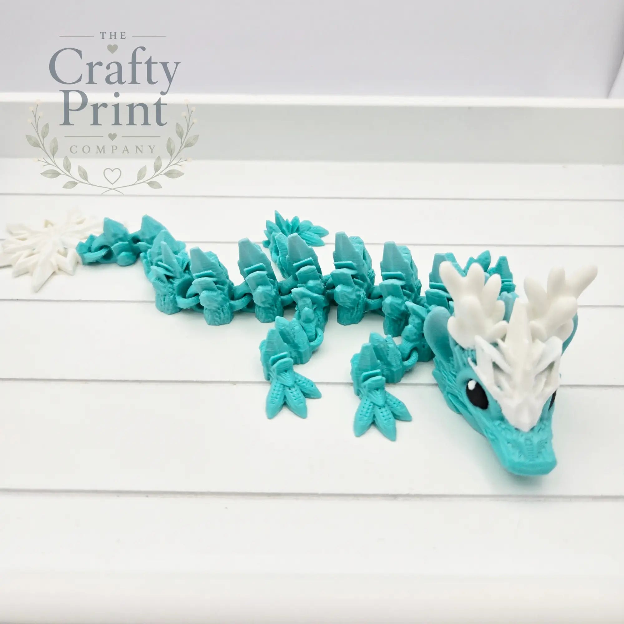 3D Printed Baby Winter Dragon in Egg - Home & Garden >
