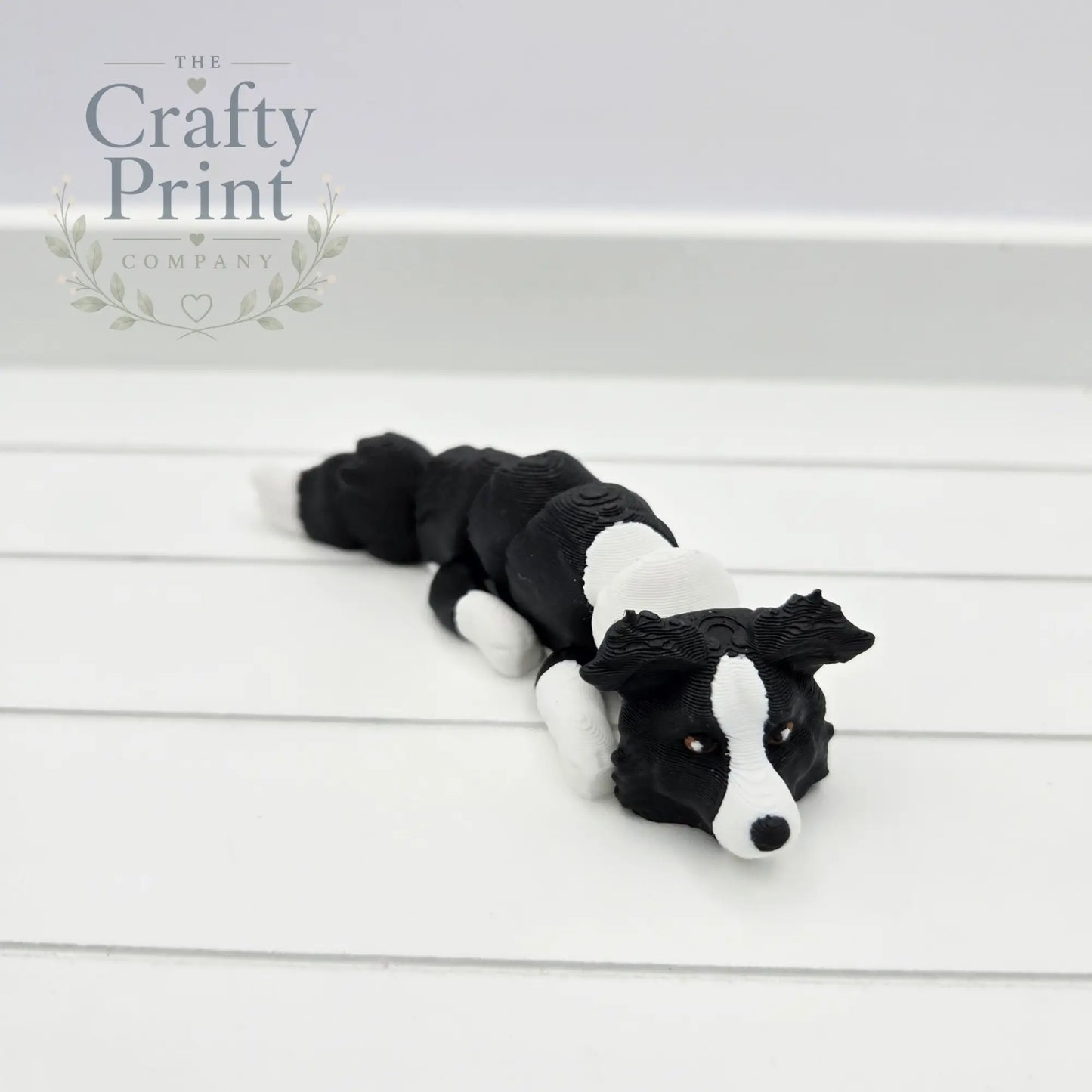 3D Printed Border Collie Articulated Flexi Keyring/Fidget
