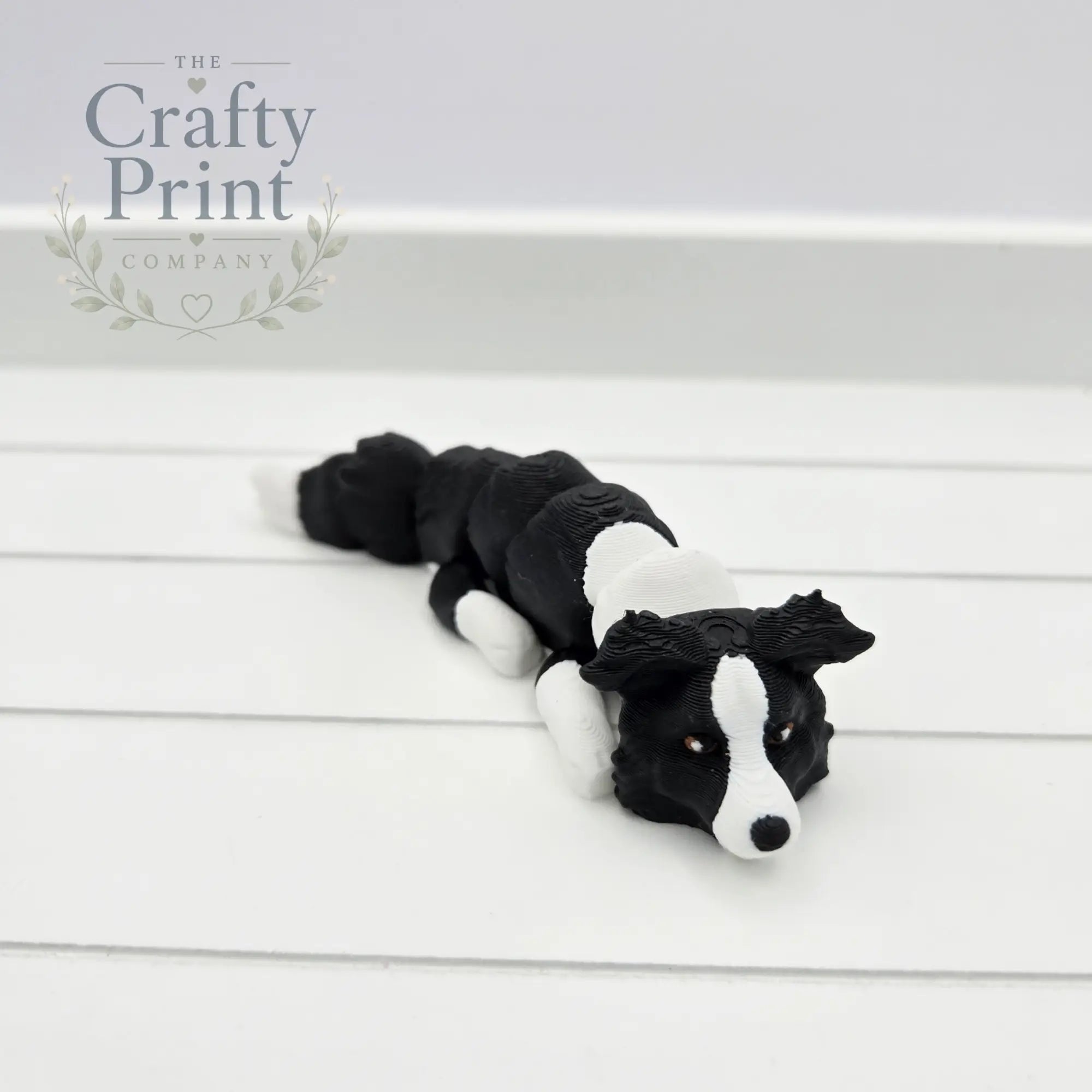 3D Printed Border Collie Articulated Flexi Keyring/Fidget