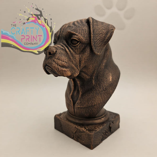 3D Printed Boxer Dog Statue / Bust - Home & Garden > Decor