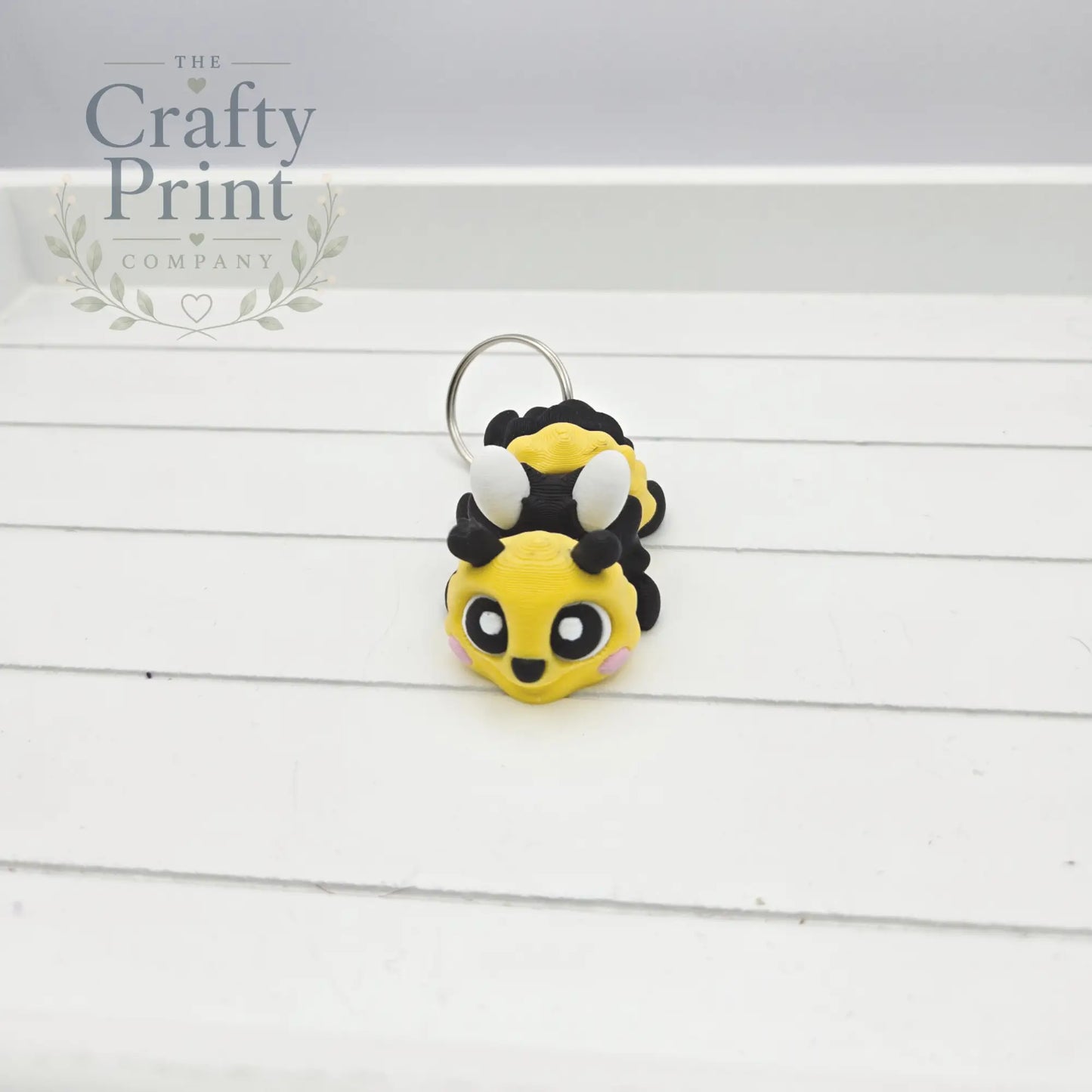 3D Printed Bumble Bee Articulated Flexi Keyring/Fidget