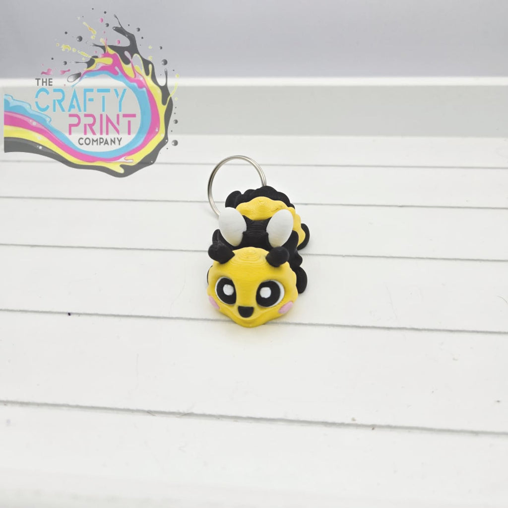 3D Printed Bumble Bee Articulated Flexi Keyring/Fidget
