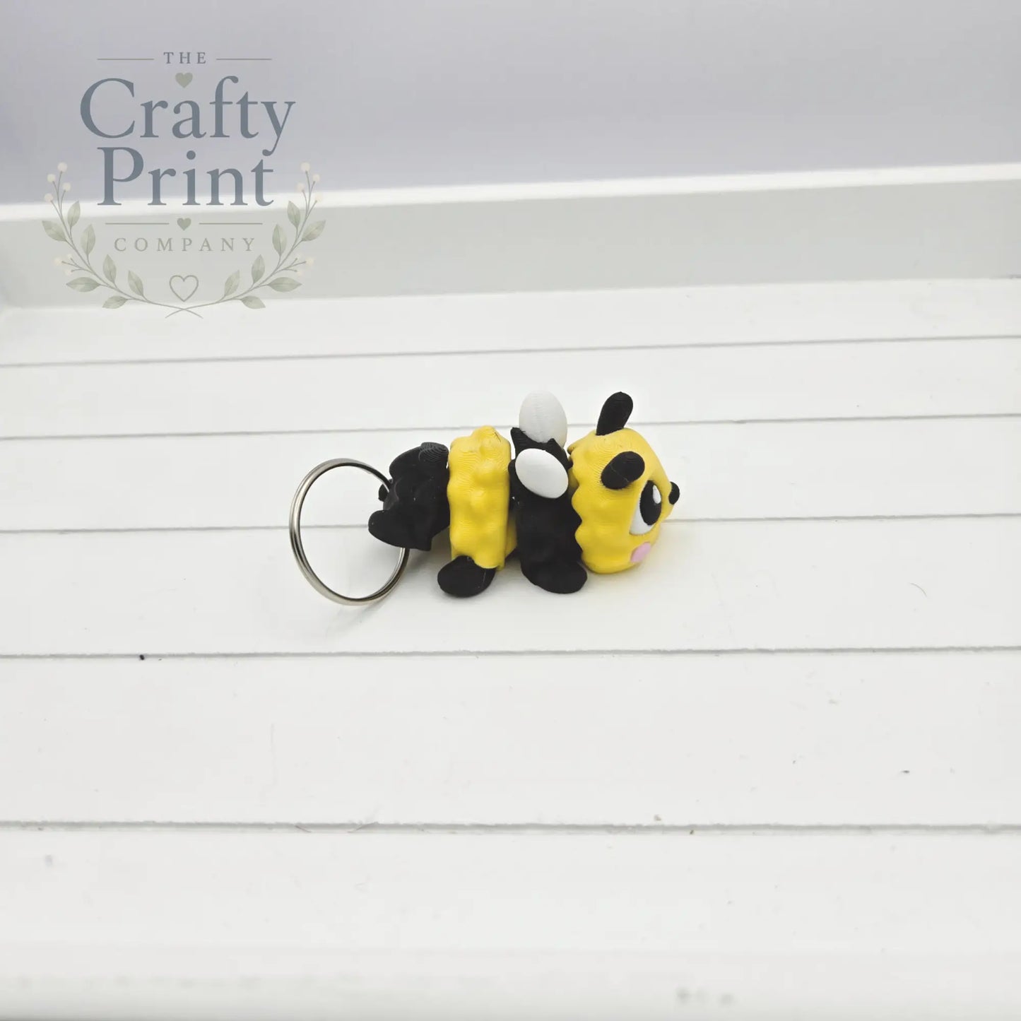 3D Printed Bumble Bee Articulated Flexi Keyring/Fidget