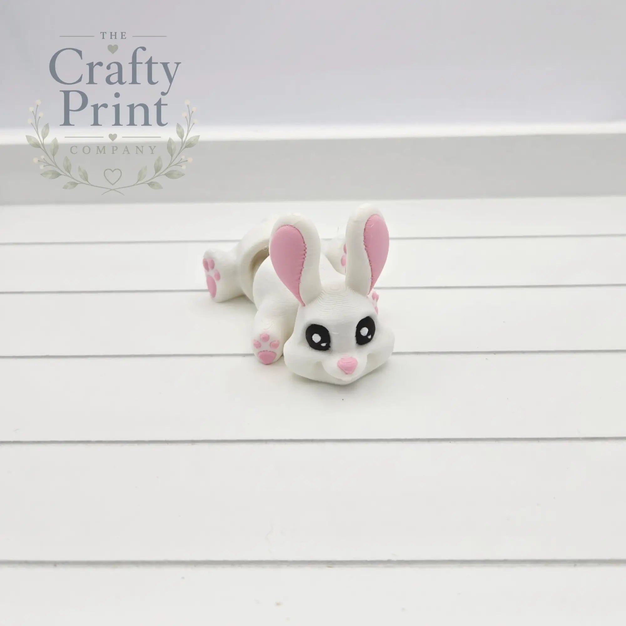 3D Printed Bunny Articulated Flexi Keyring/Fidget