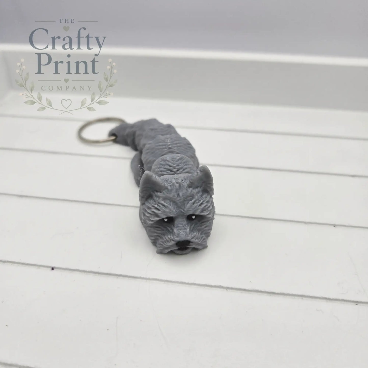 3D Printed Cairn Terrier Articulated Flexi Keyring/Fidget