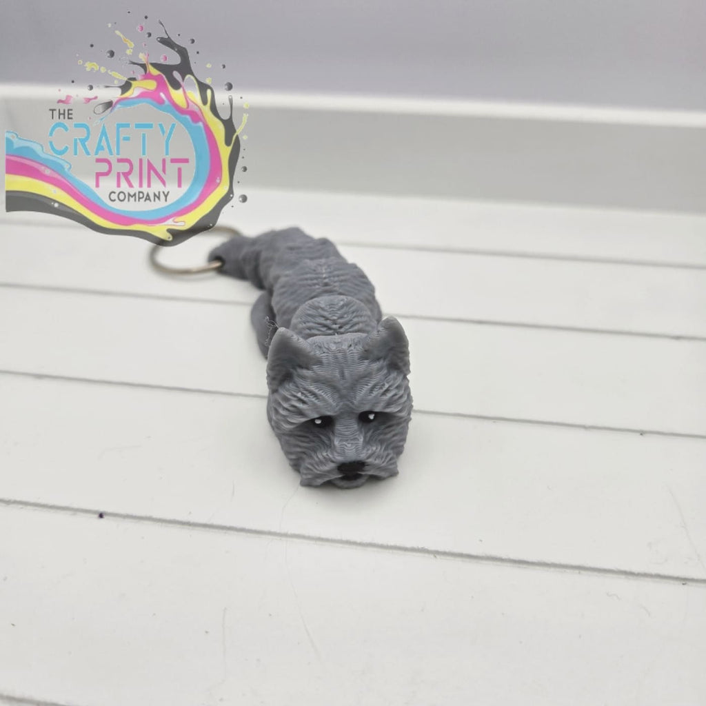 3D Printed Cairn Terrier Articulated Flexi Keyring/Fidget