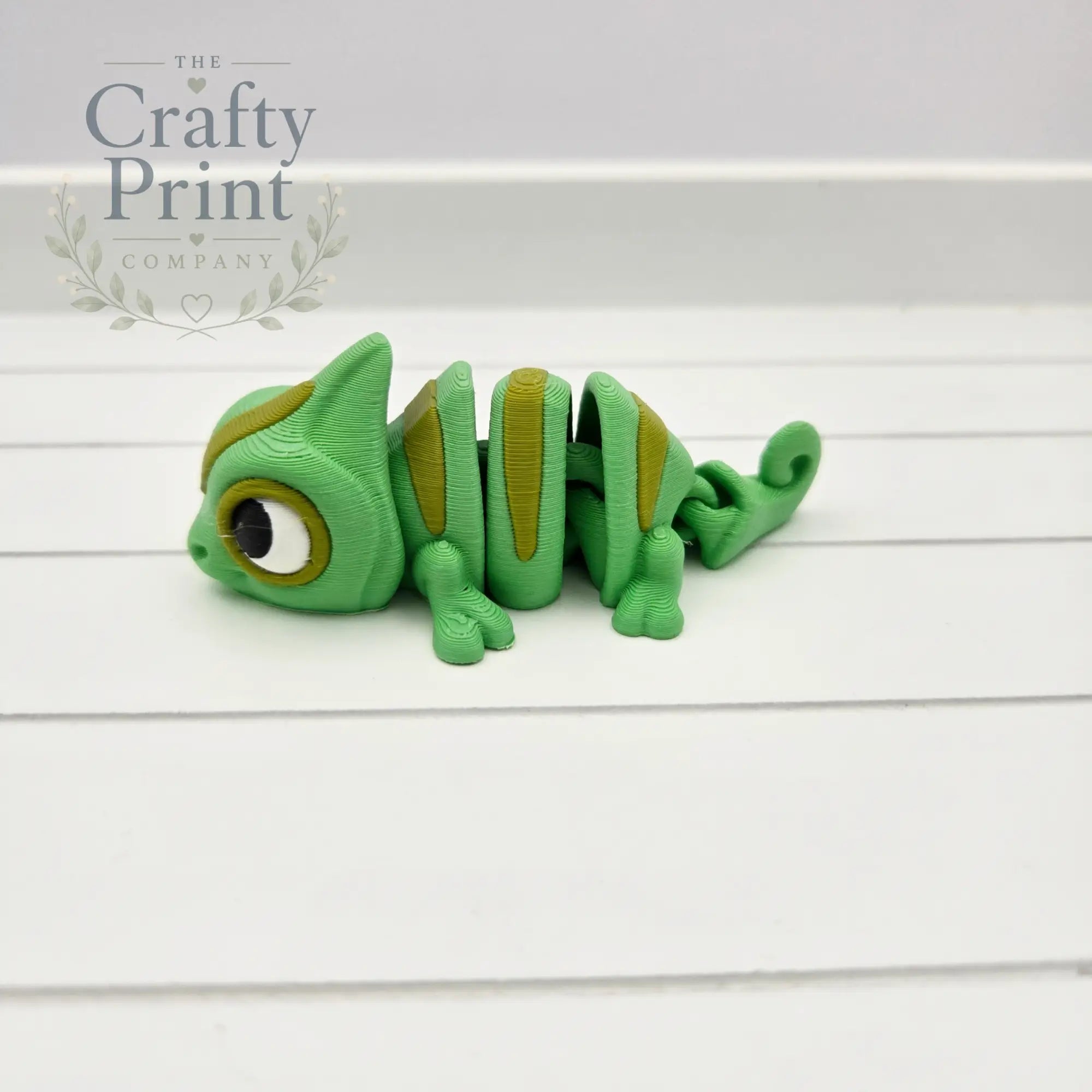 3D Printed Chameleon Articulated Flexi Fidget - Keychains