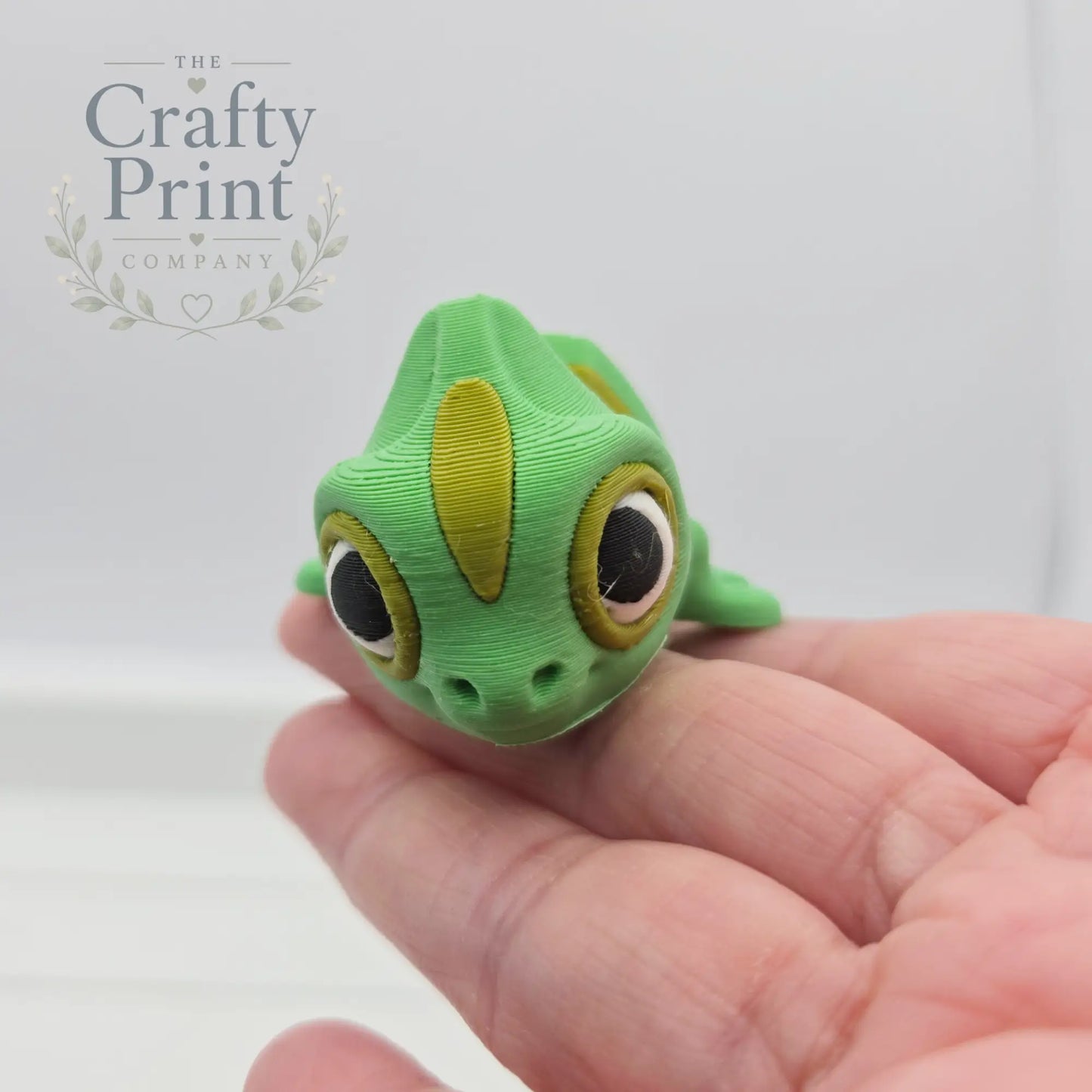 3D Printed Chameleon Articulated Flexi Fidget - Keychains