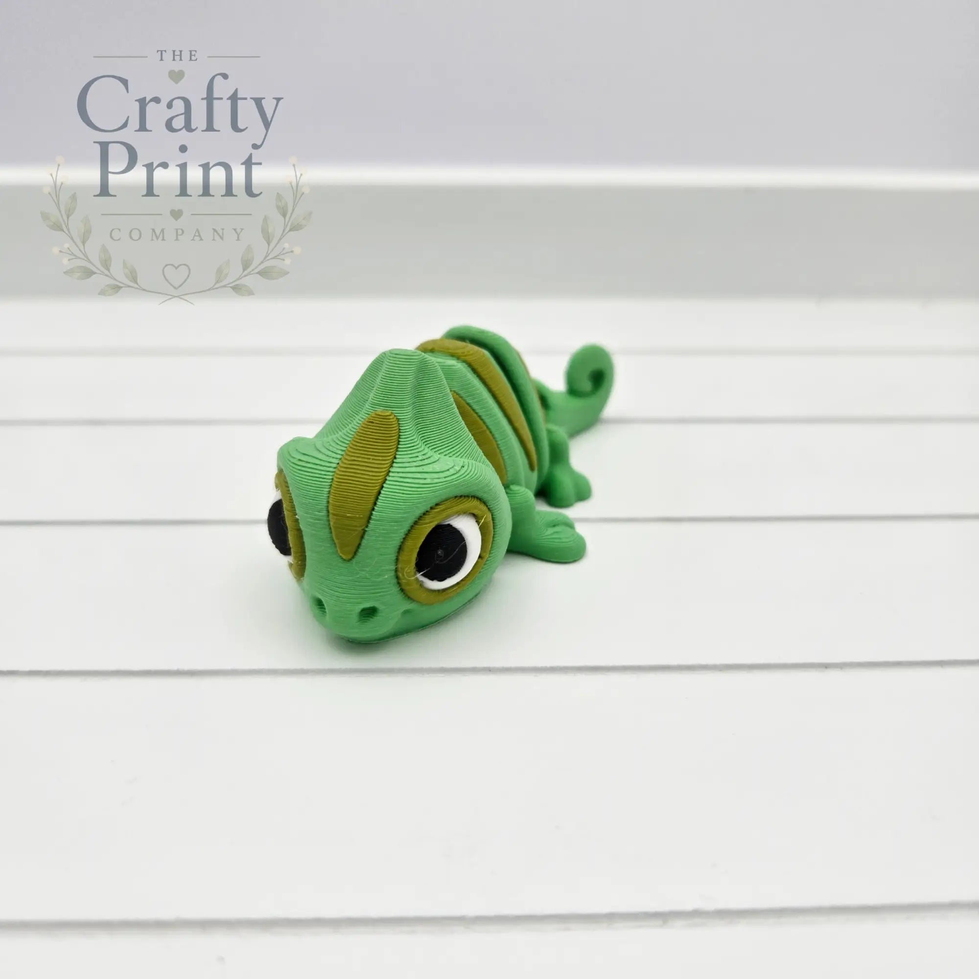 3D Printed Chameleon Articulated Flexi Fidget - Keychains