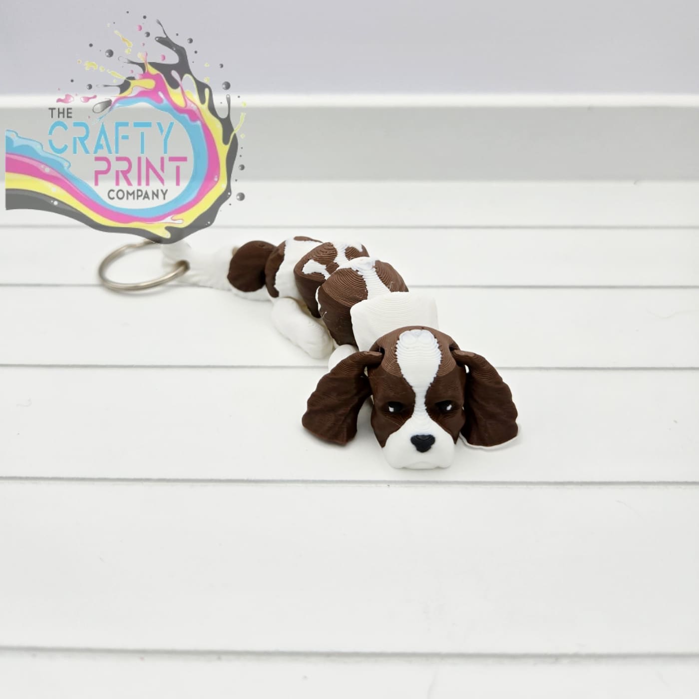 3D Printed Cocker Spaniel Articulated Flexi Keyring/Fidget