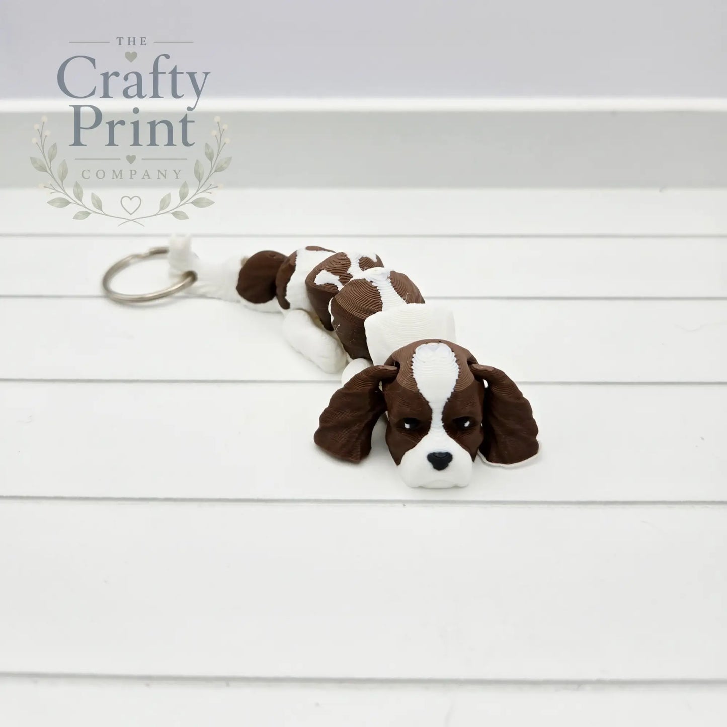 3D Printed Cocker Spaniel Articulated Flexi Keyring/Fidget
