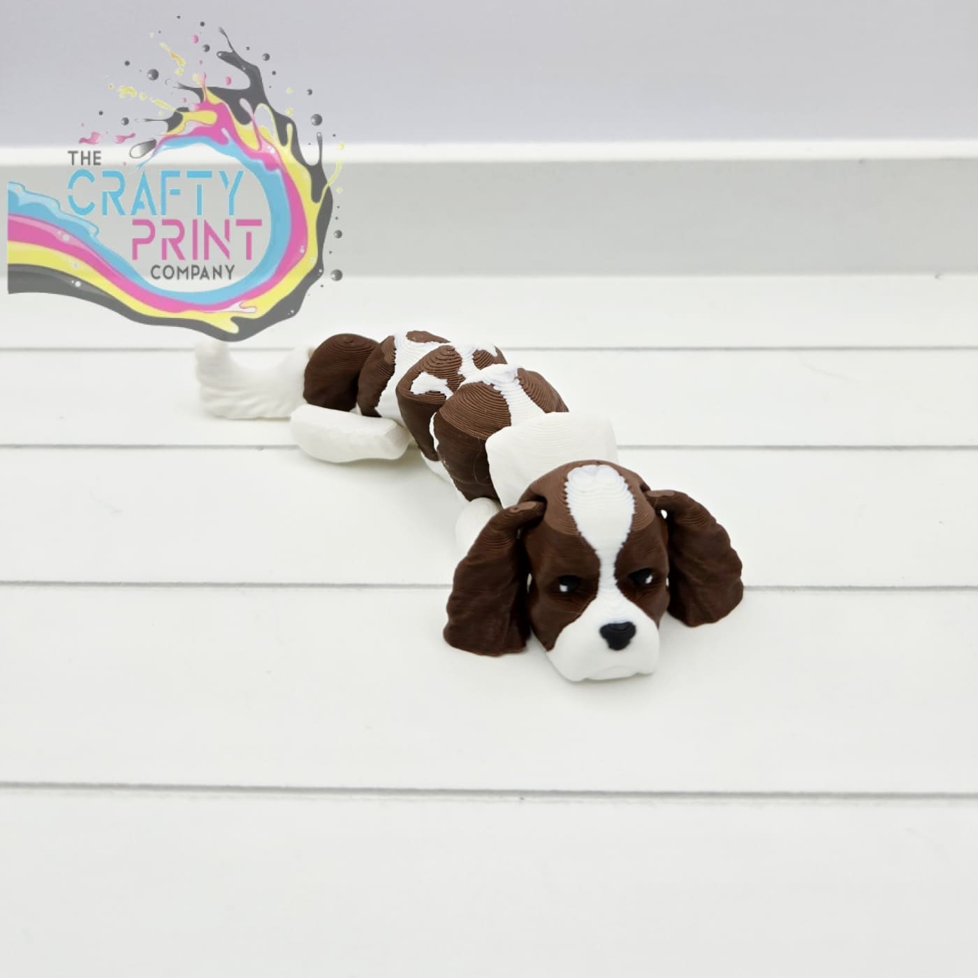 3D Printed Cocker Spaniel Articulated Flexi Keyring/Fidget