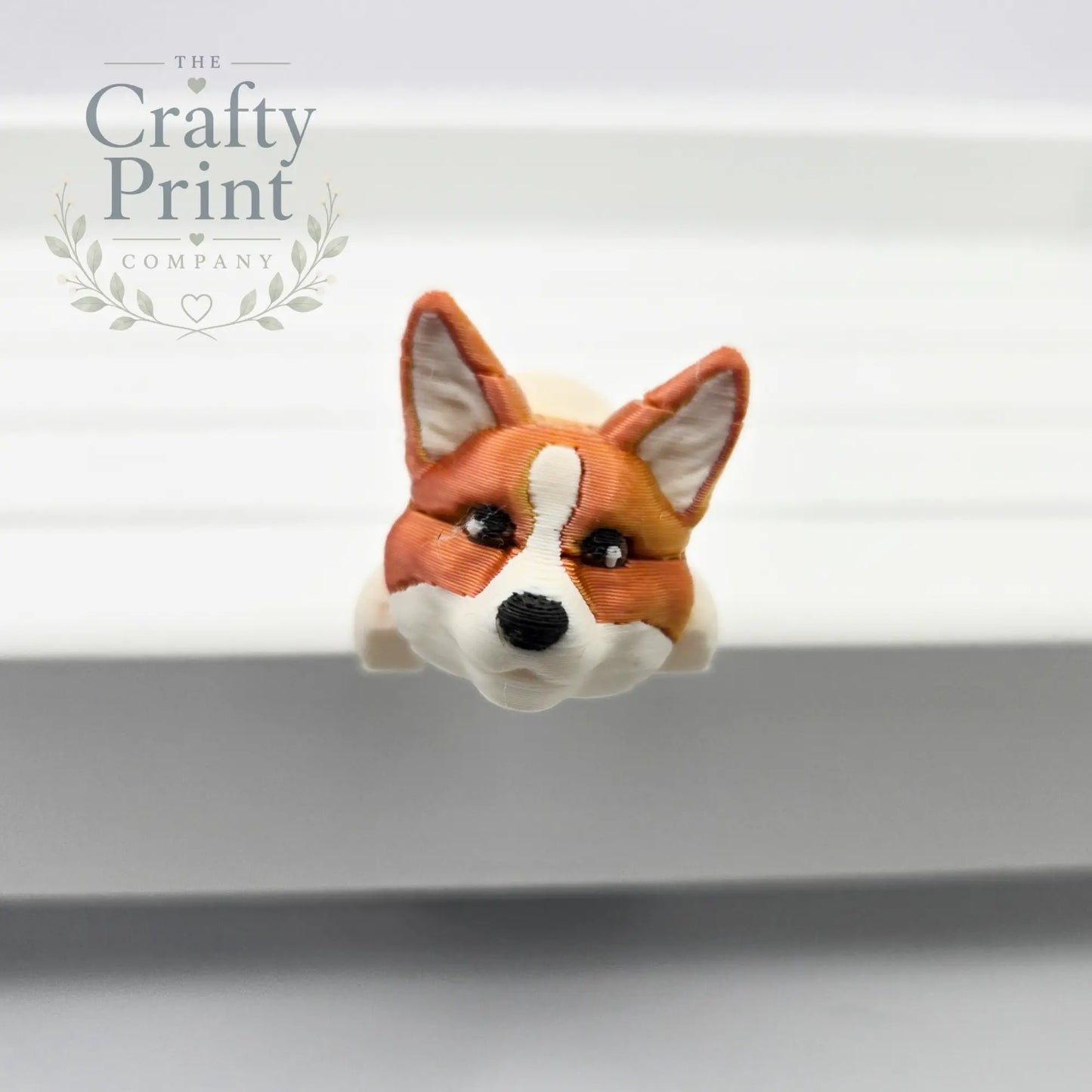 3D Printed Corgi Articulated Flexi Keyring/Fidget