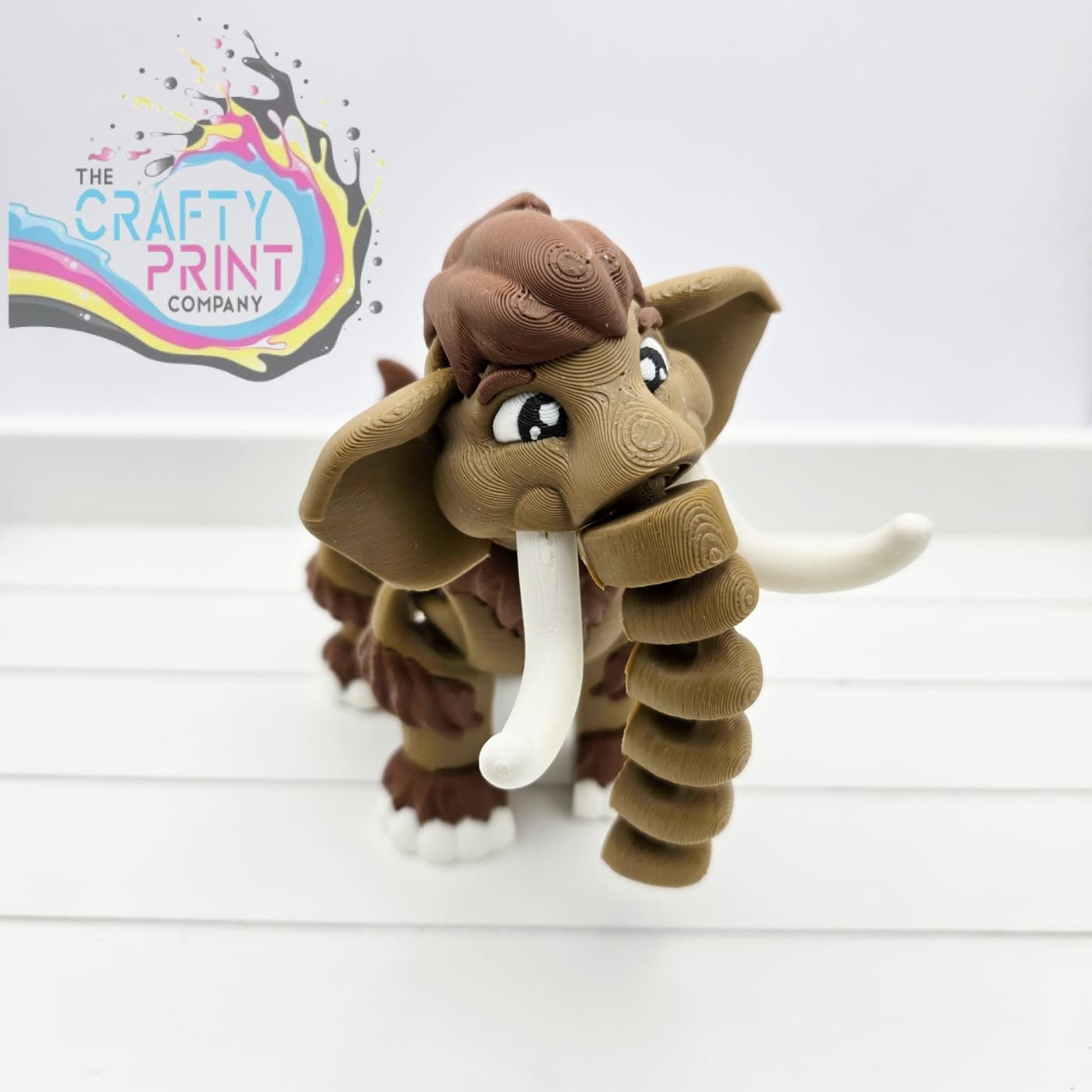 3D Printed Cute Mammoth Articulated Fidget - Home & Garden