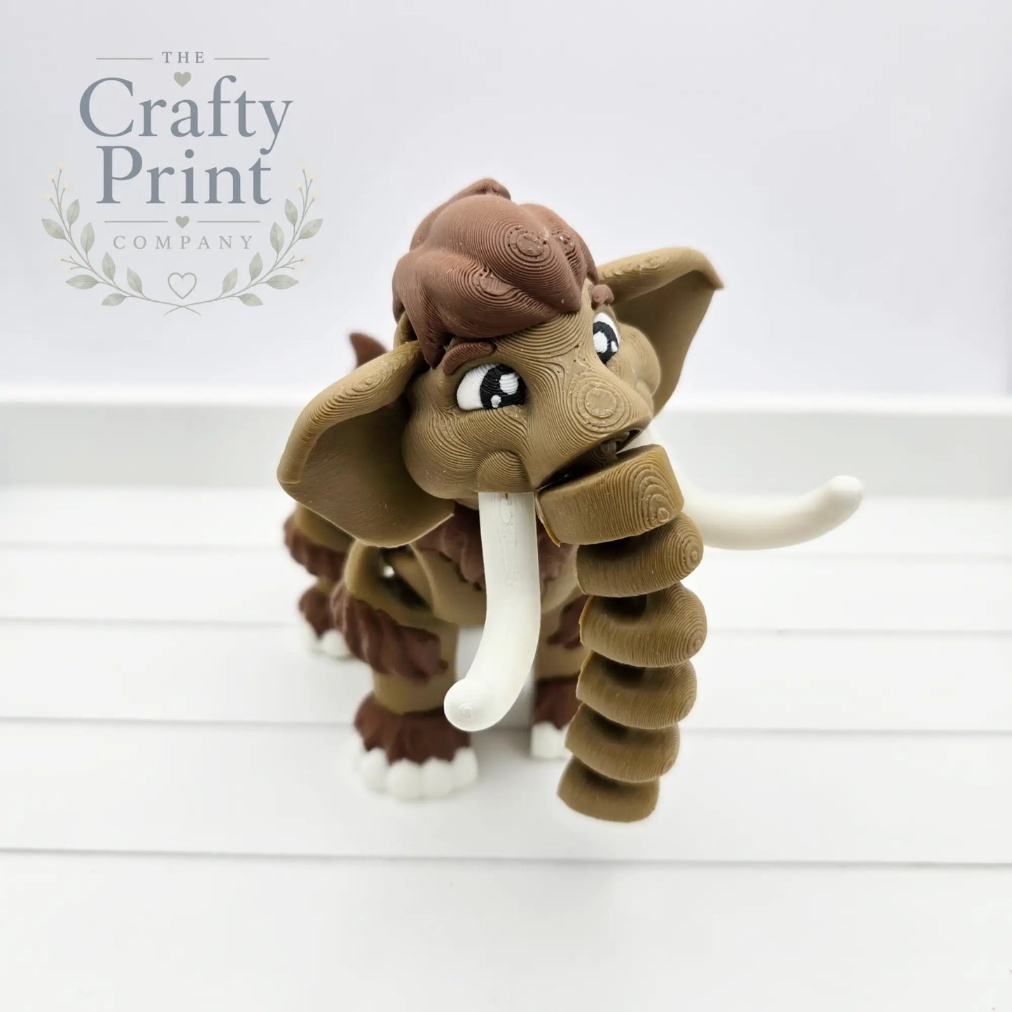 3D Printed Cute Mammoth Articulated Fidget - Home & Garden