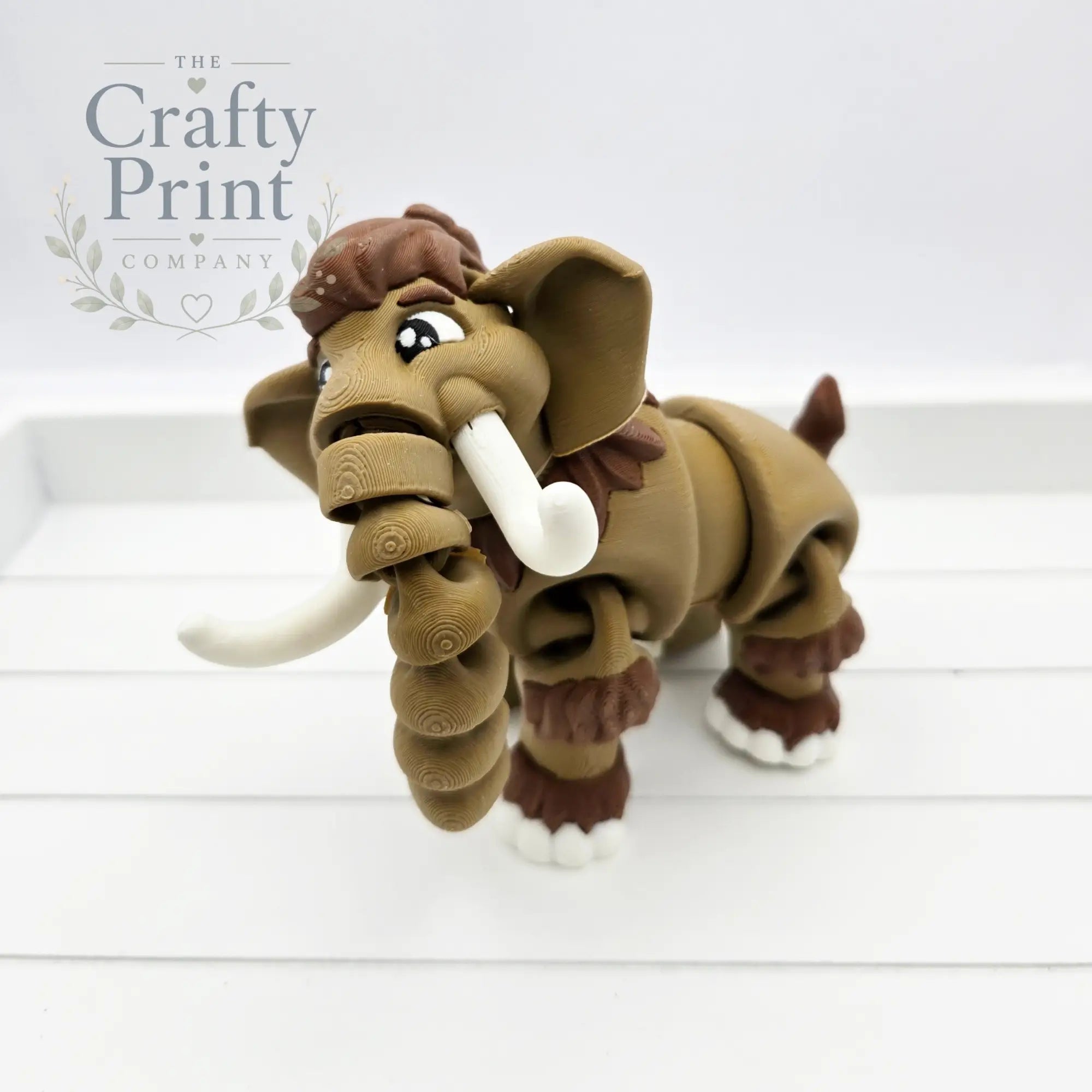 3D Printed Cute Mammoth Articulated Fidget - Home & Garden