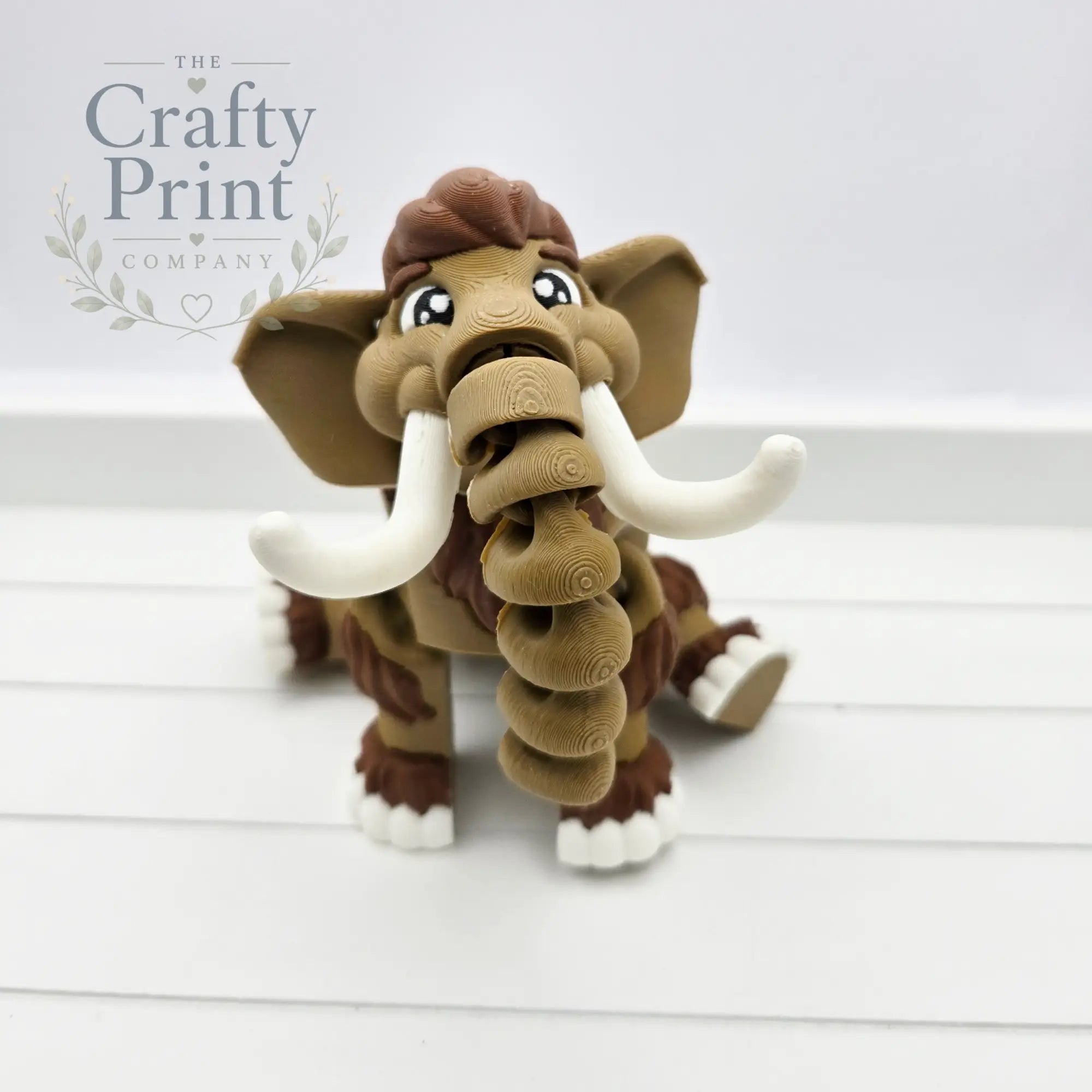3D Printed Cute Mammoth Articulated Fidget - Home & Garden