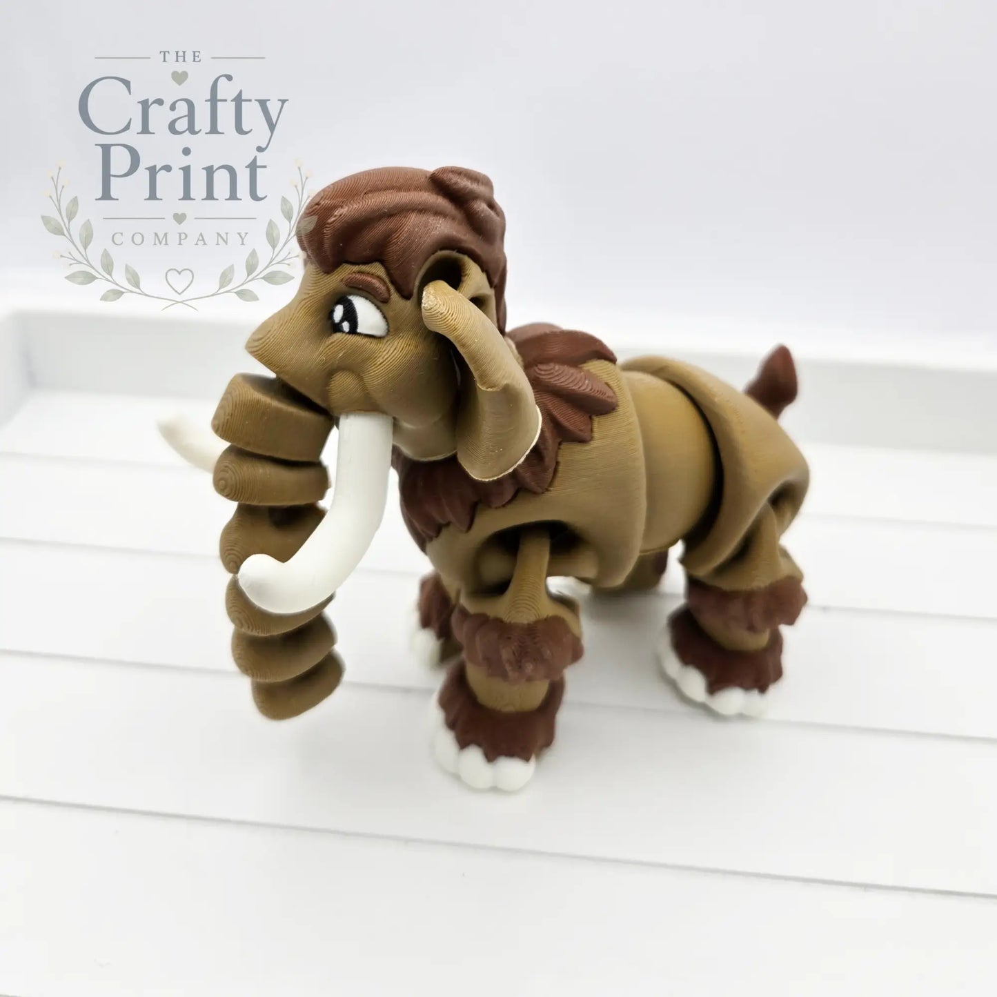 3D Printed Cute Mammoth Articulated Fidget - Home & Garden