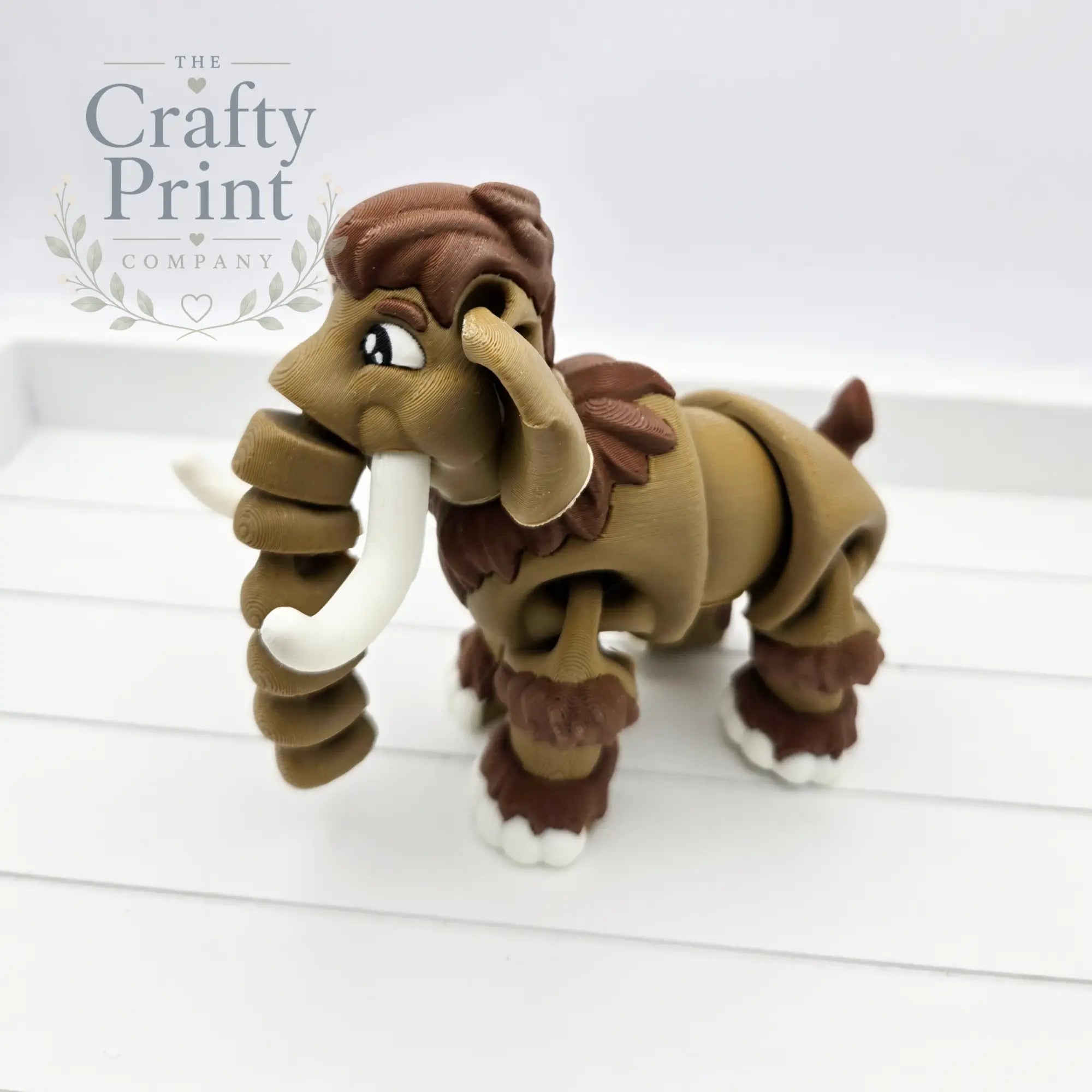 3D Printed Cute Mammoth Articulated Fidget - Home & Garden