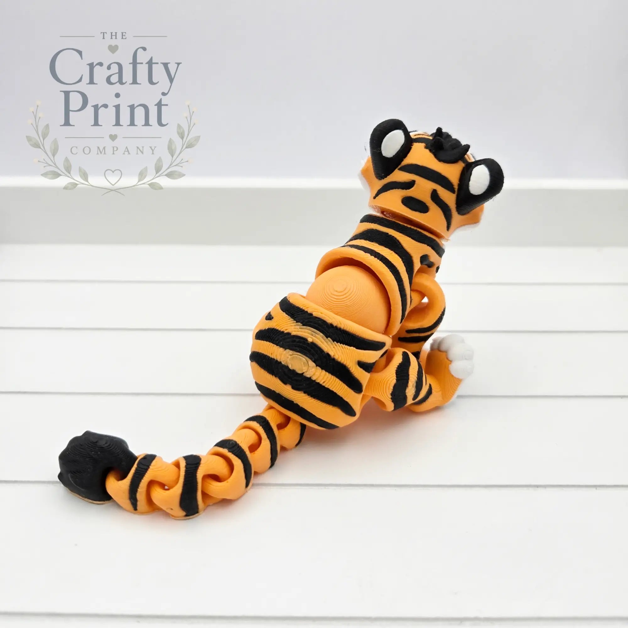 3D Printed Cute Tiger Articulated Fidget - Home & Garden >