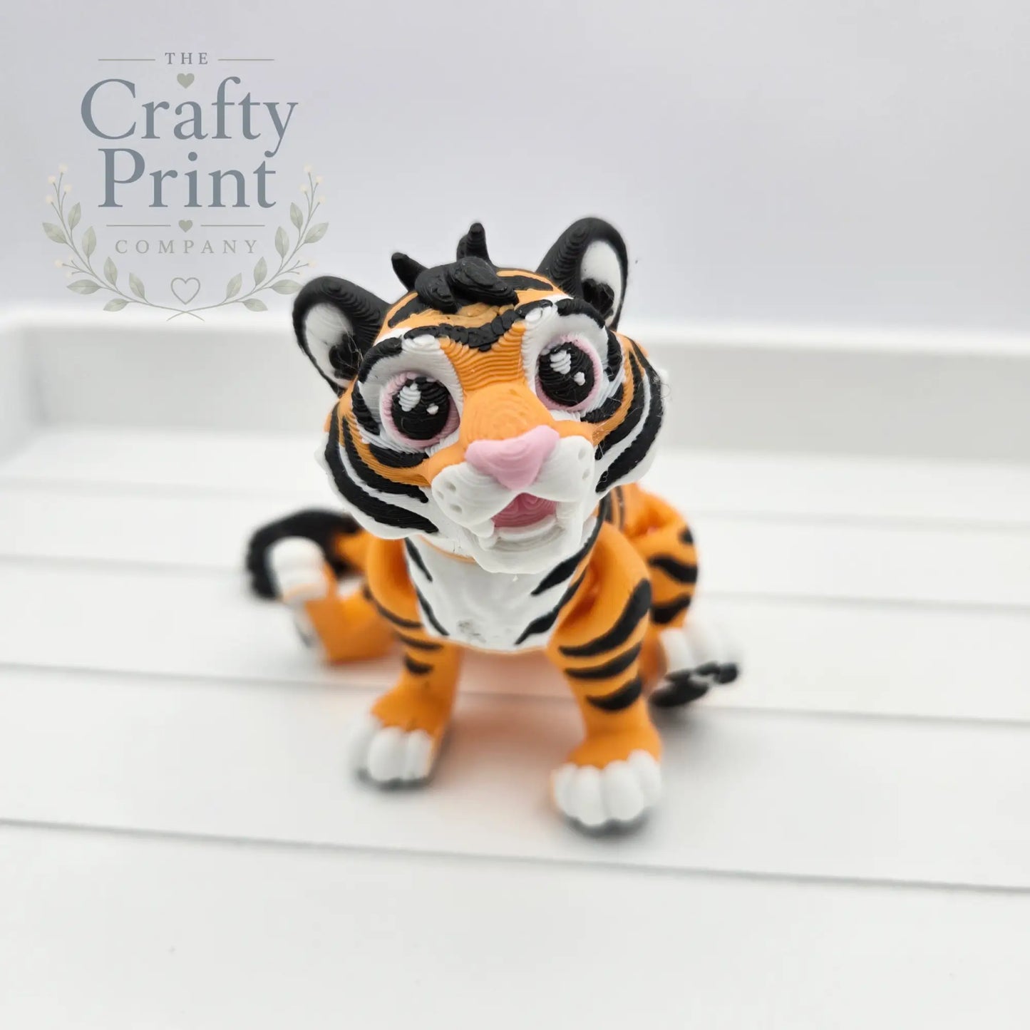 3D Printed Cute Tiger Articulated Fidget - Home & Garden >