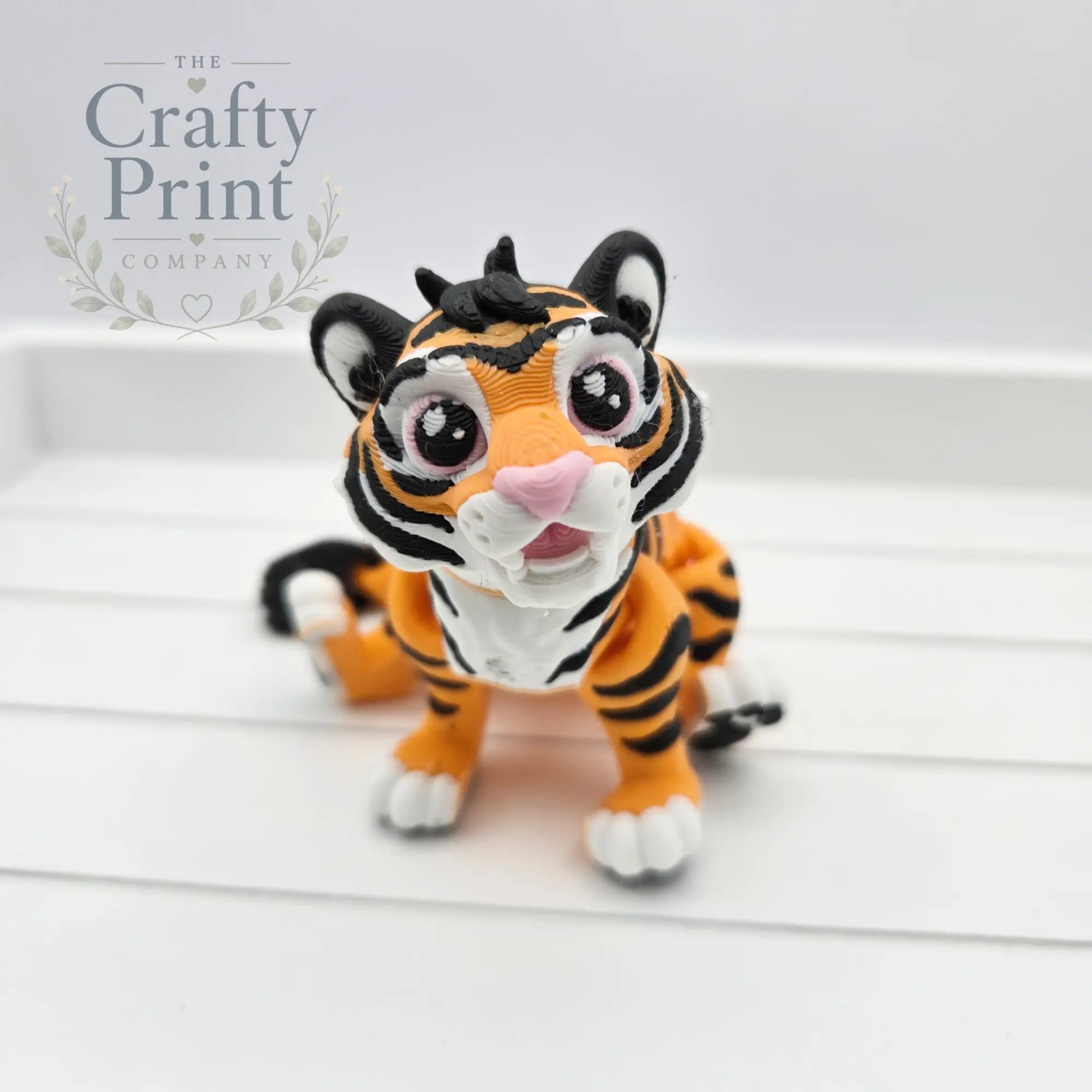 3D Printed Cute Tiger Articulated Fidget - Home & Garden >