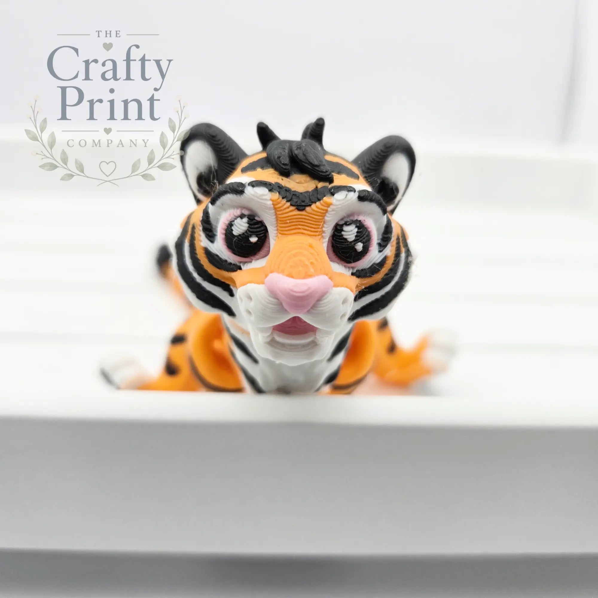 3D Printed Cute Tiger Articulated Fidget - Home & Garden >