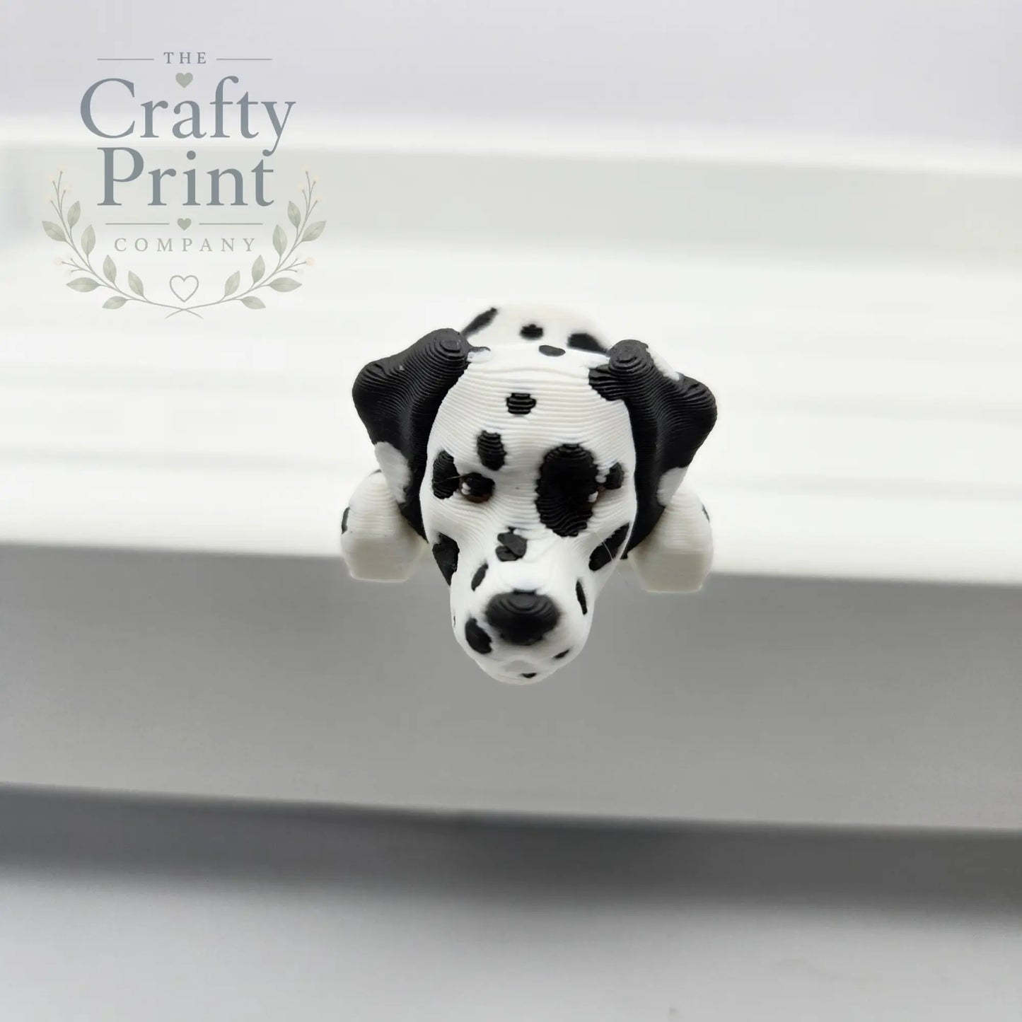 3D Printed Dalmation Dog Articulated Flexi Keyring/Fidget