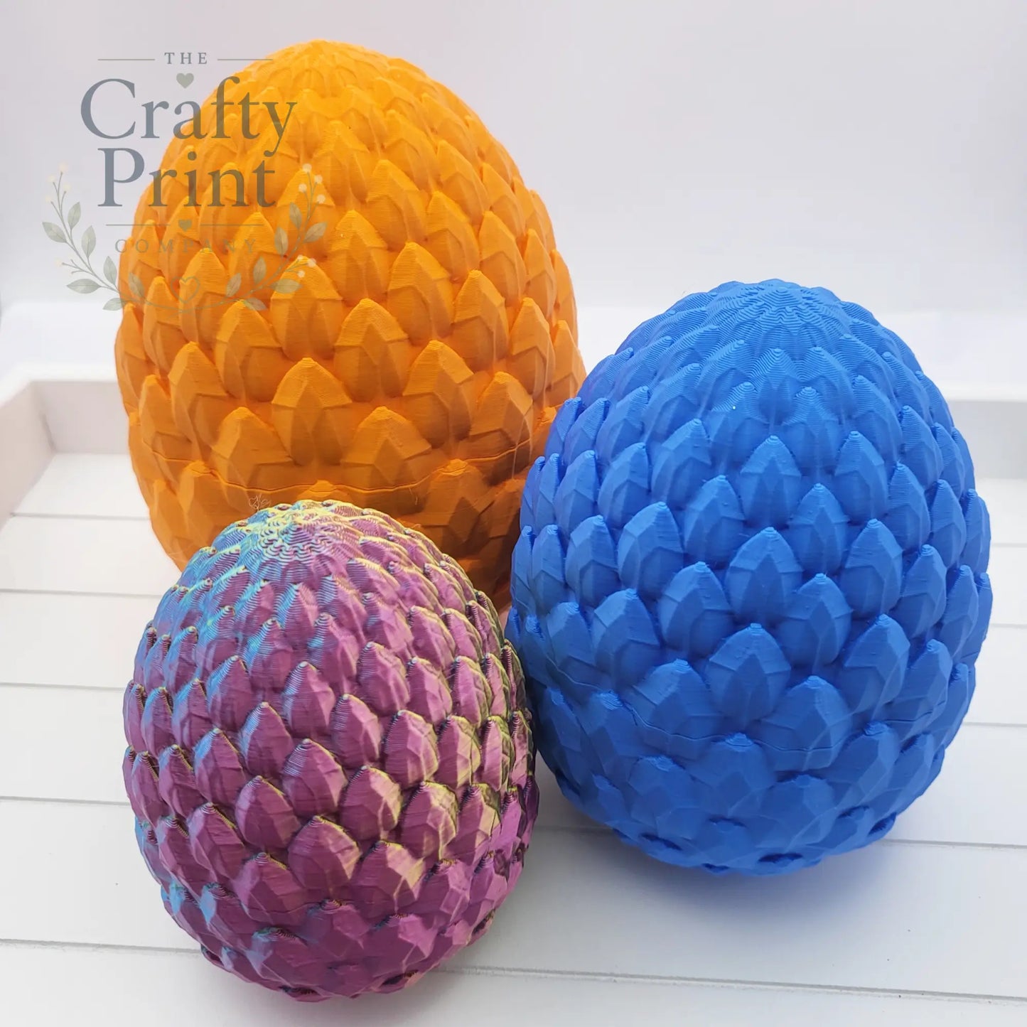 3D Printed Dragon Egg with Scales