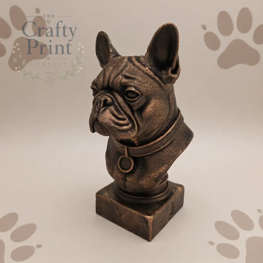 3D Printed French Bulldog Statue / Bust - Home & Garden >